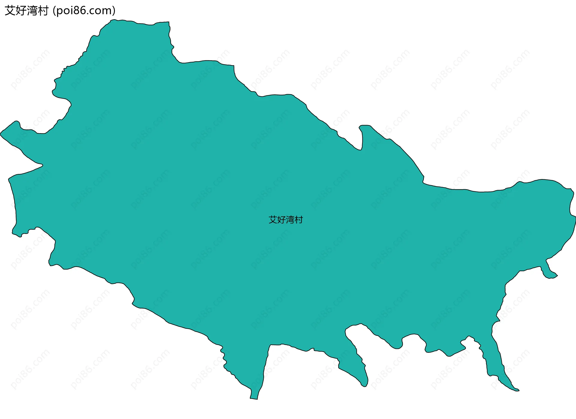 艾好湾村边界地图