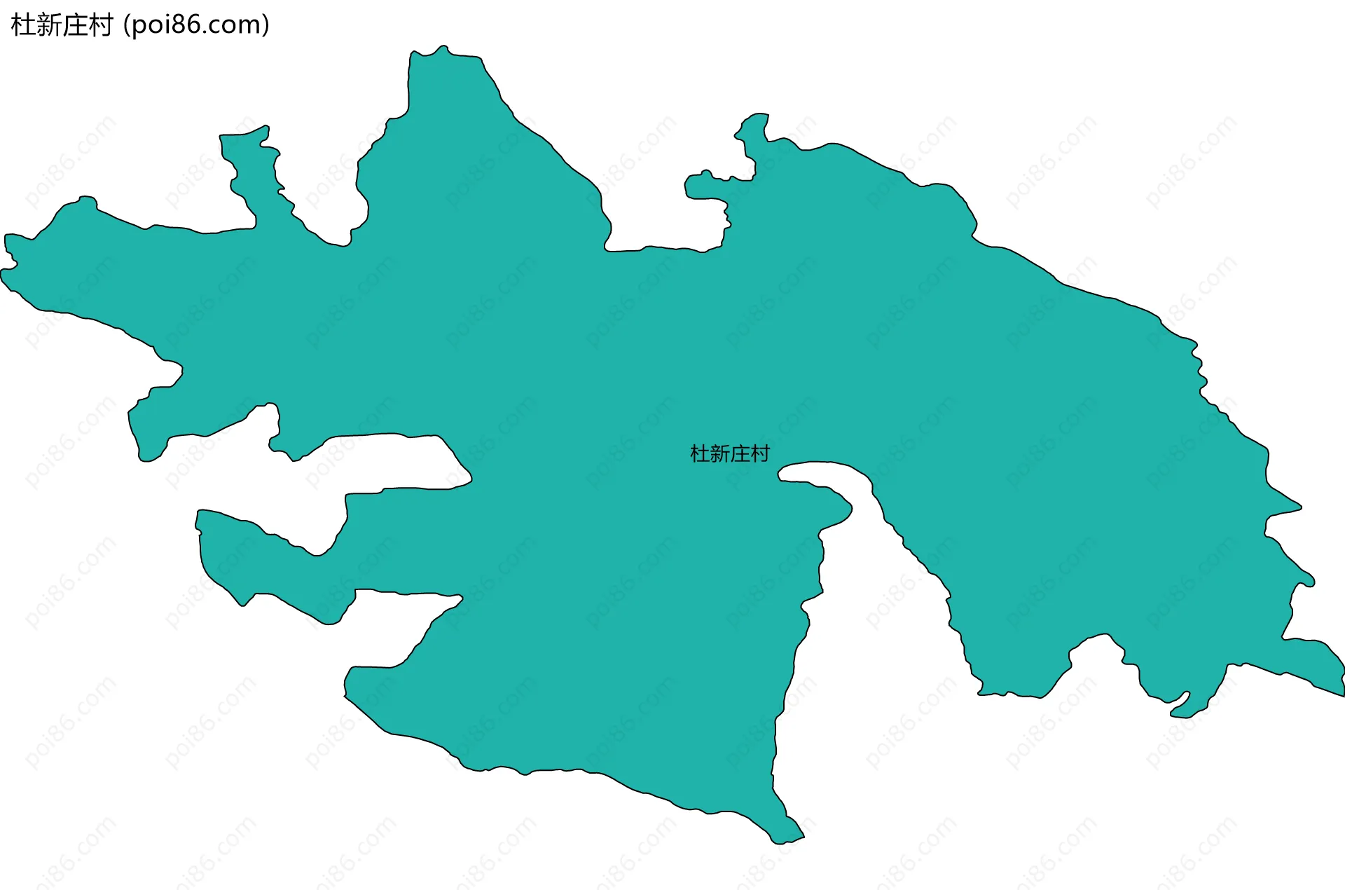 杜新庄村边界地图