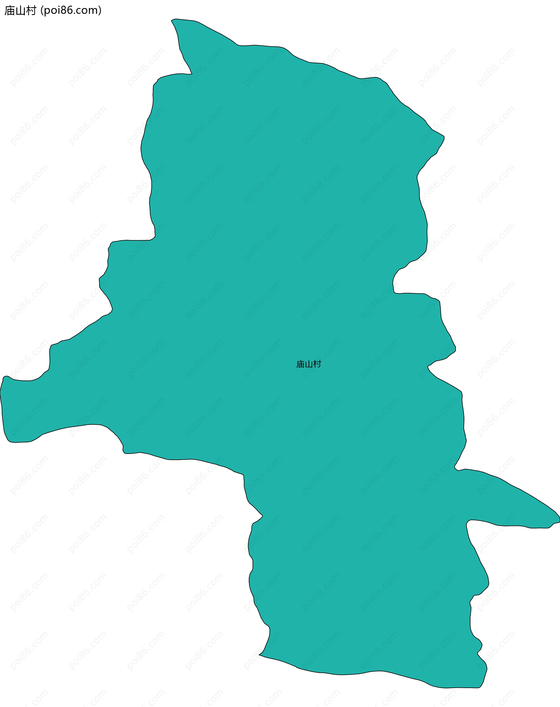 庙山村边界地图