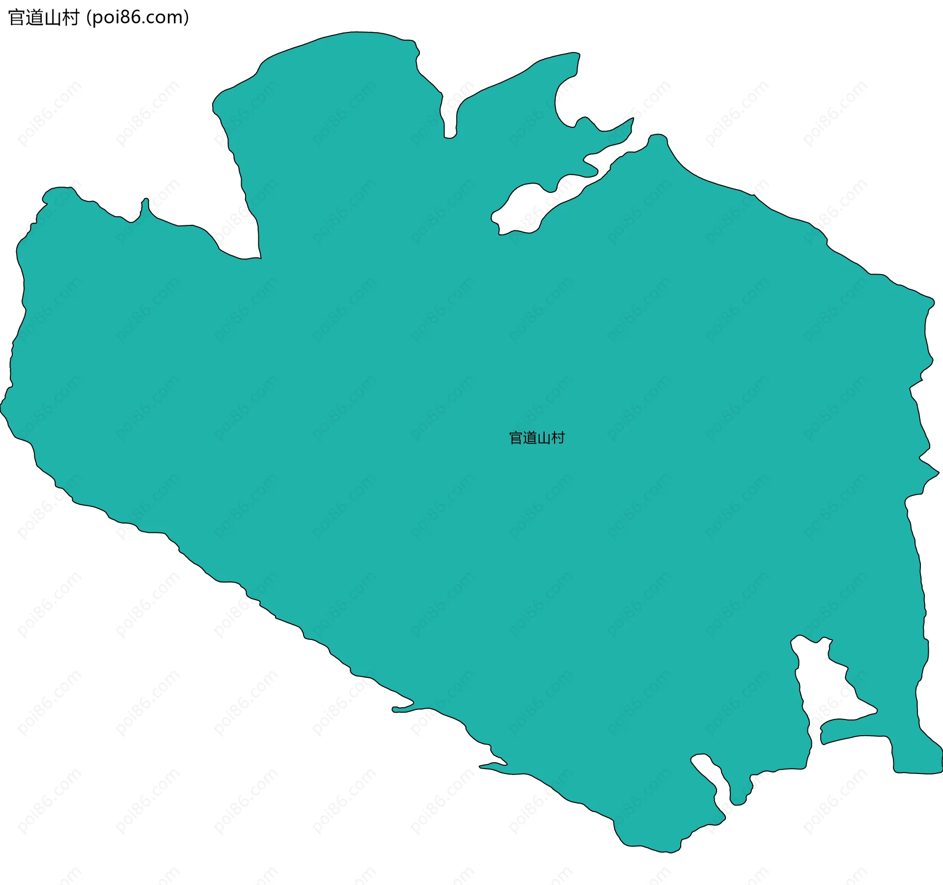 官道山村边界地图