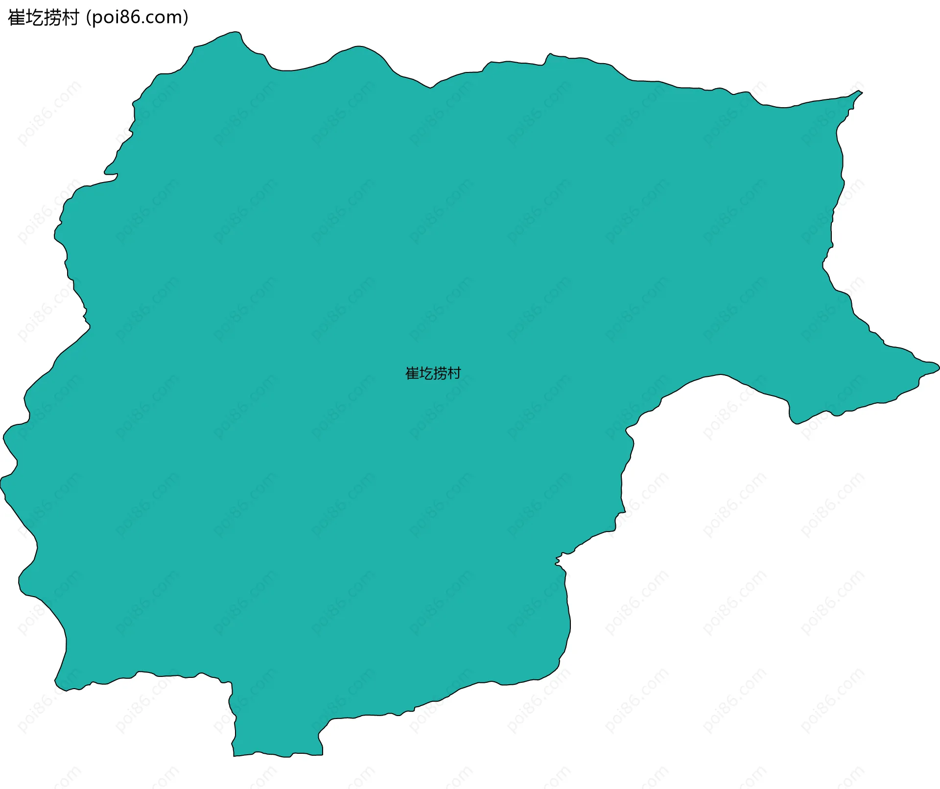 崔圪捞村边界地图