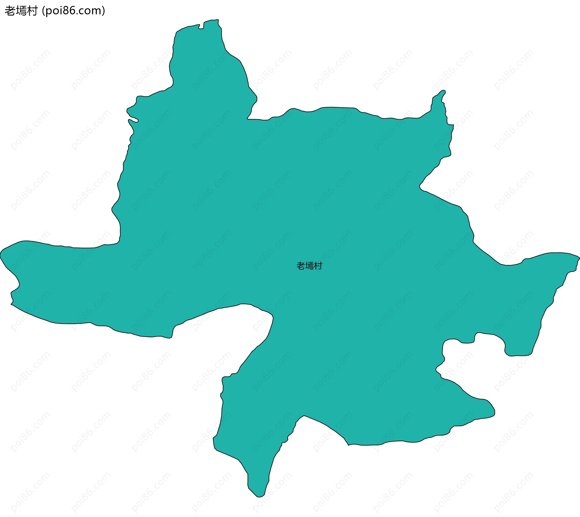 老墕村边界地图