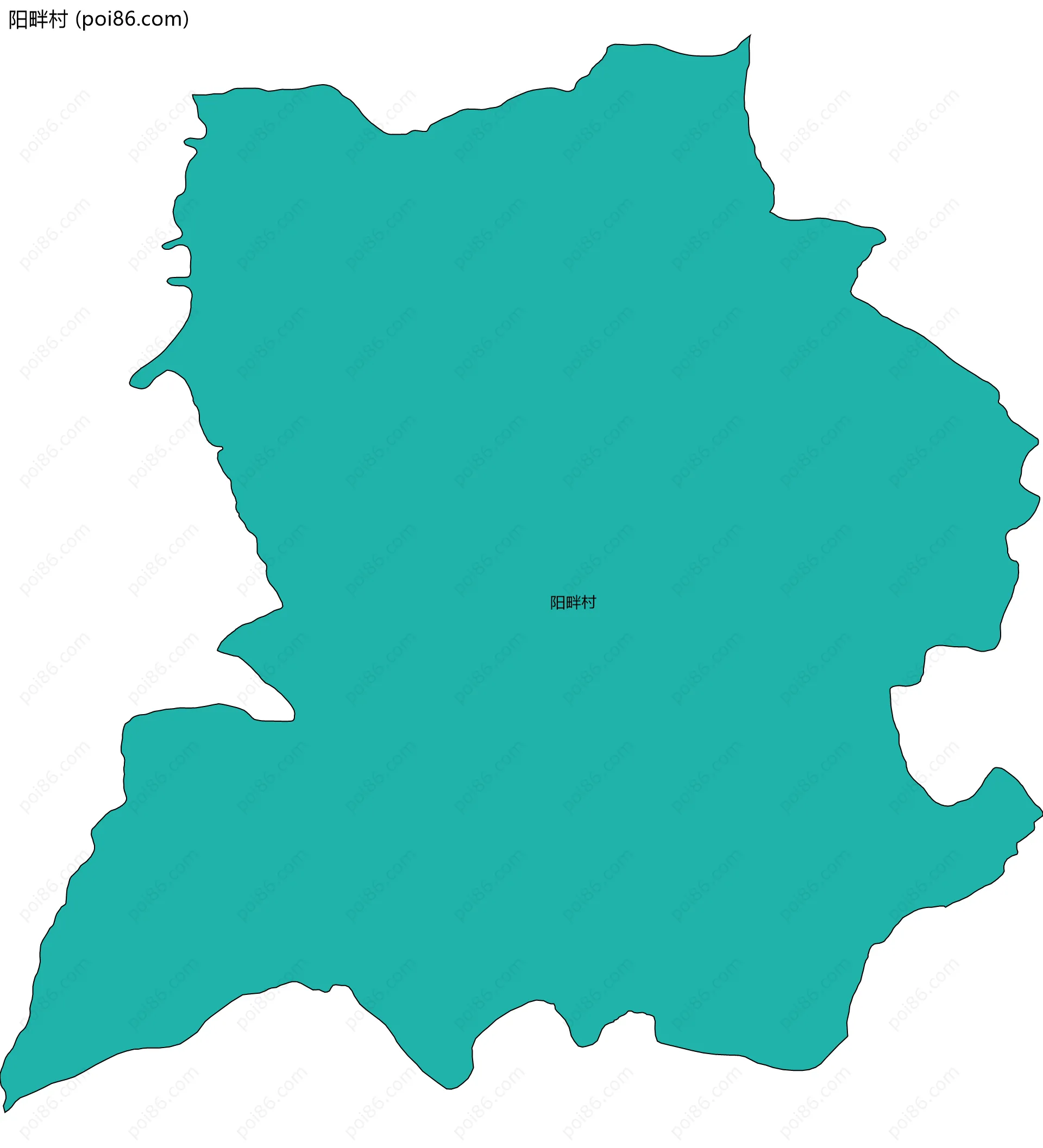 阳畔村边界地图