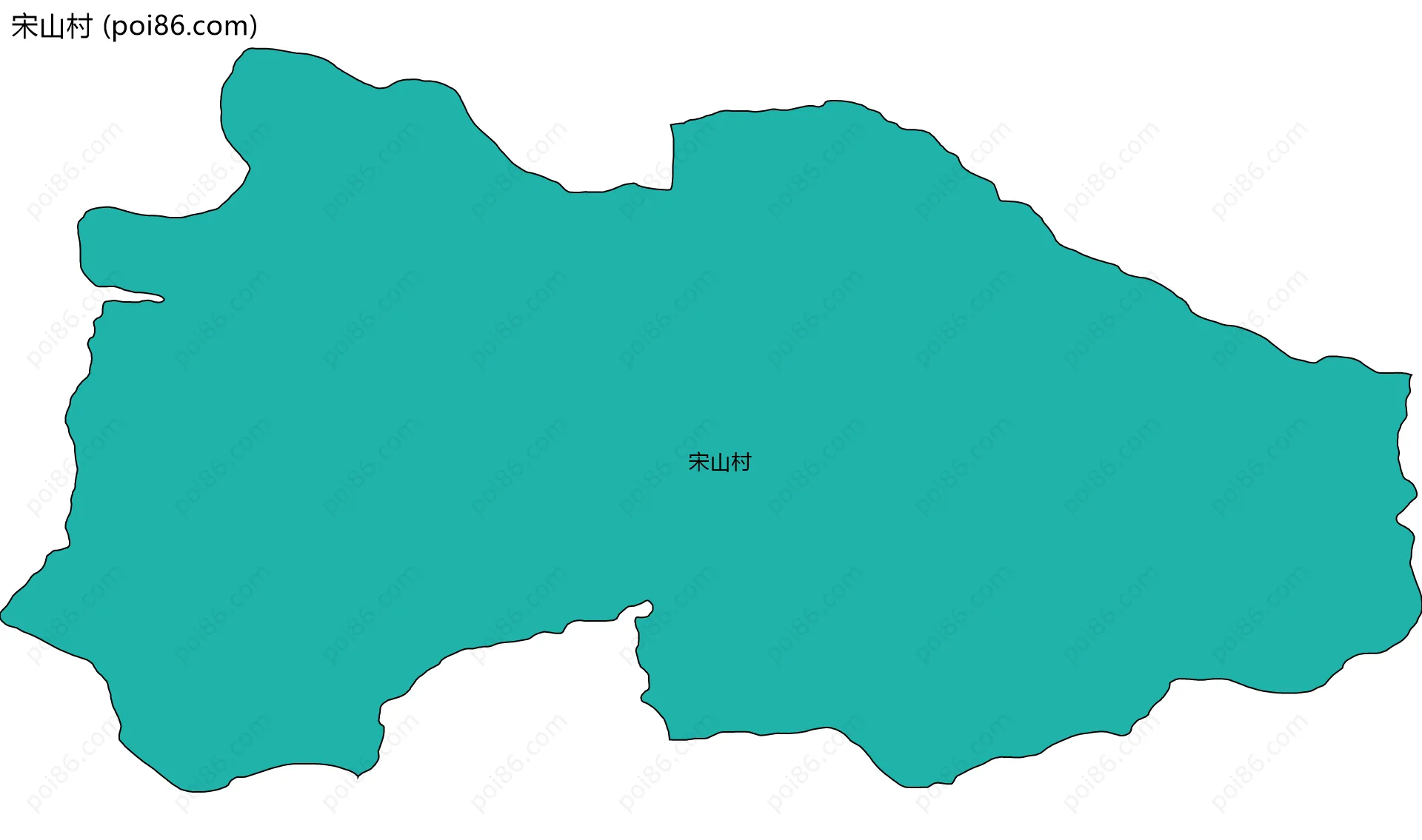 宋山村边界地图