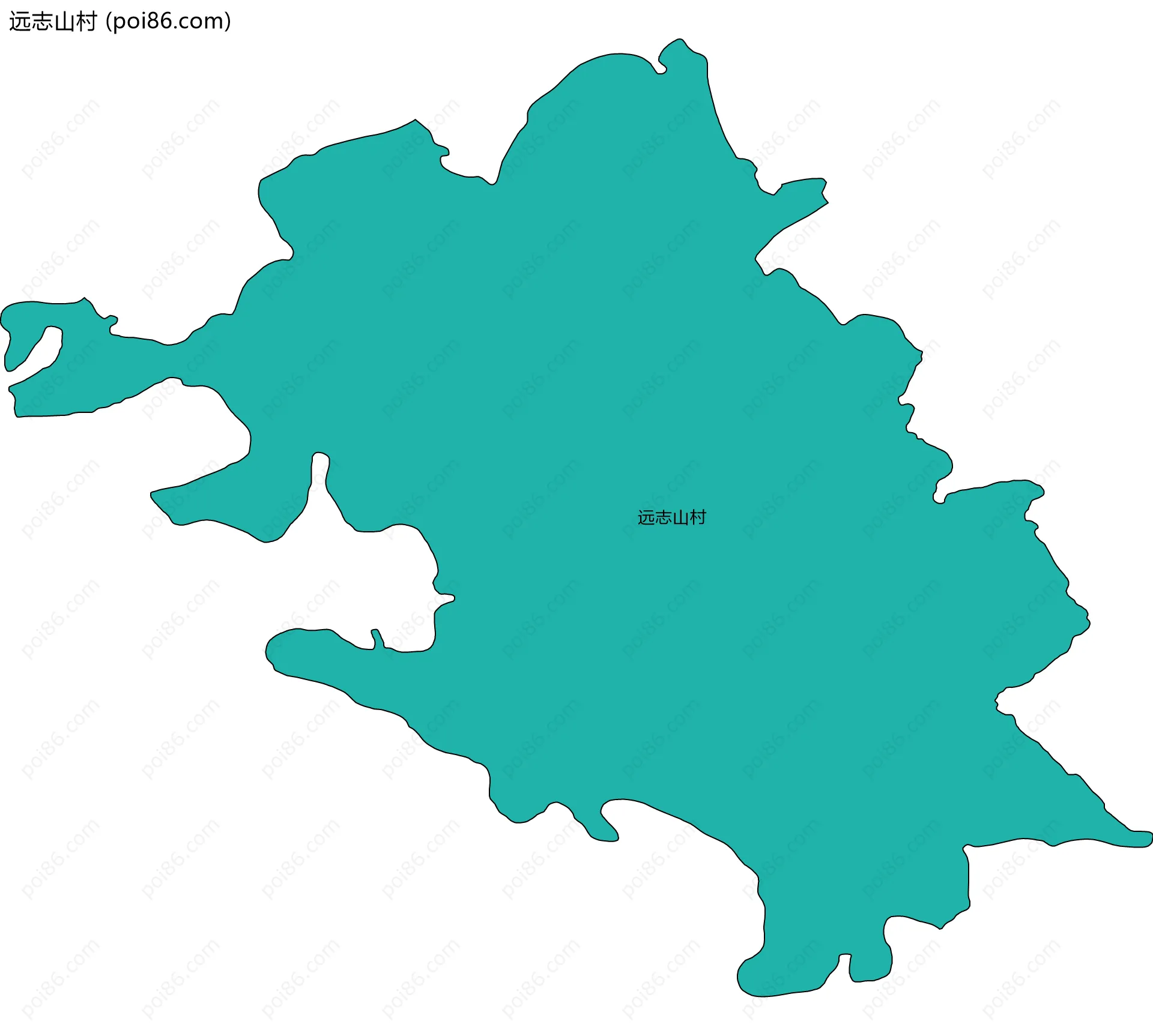 远志山村边界地图