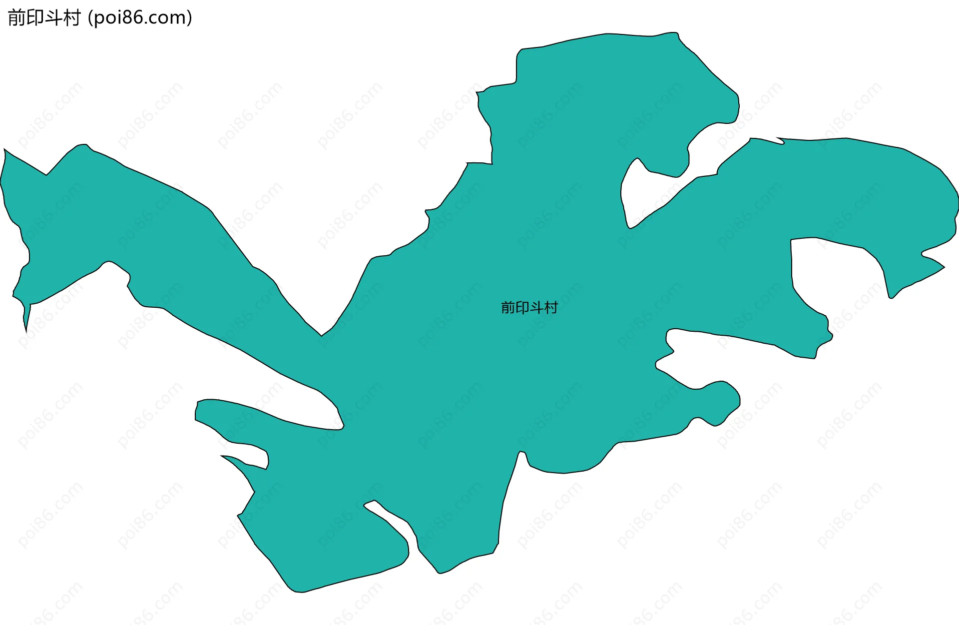 前印斗村边界地图