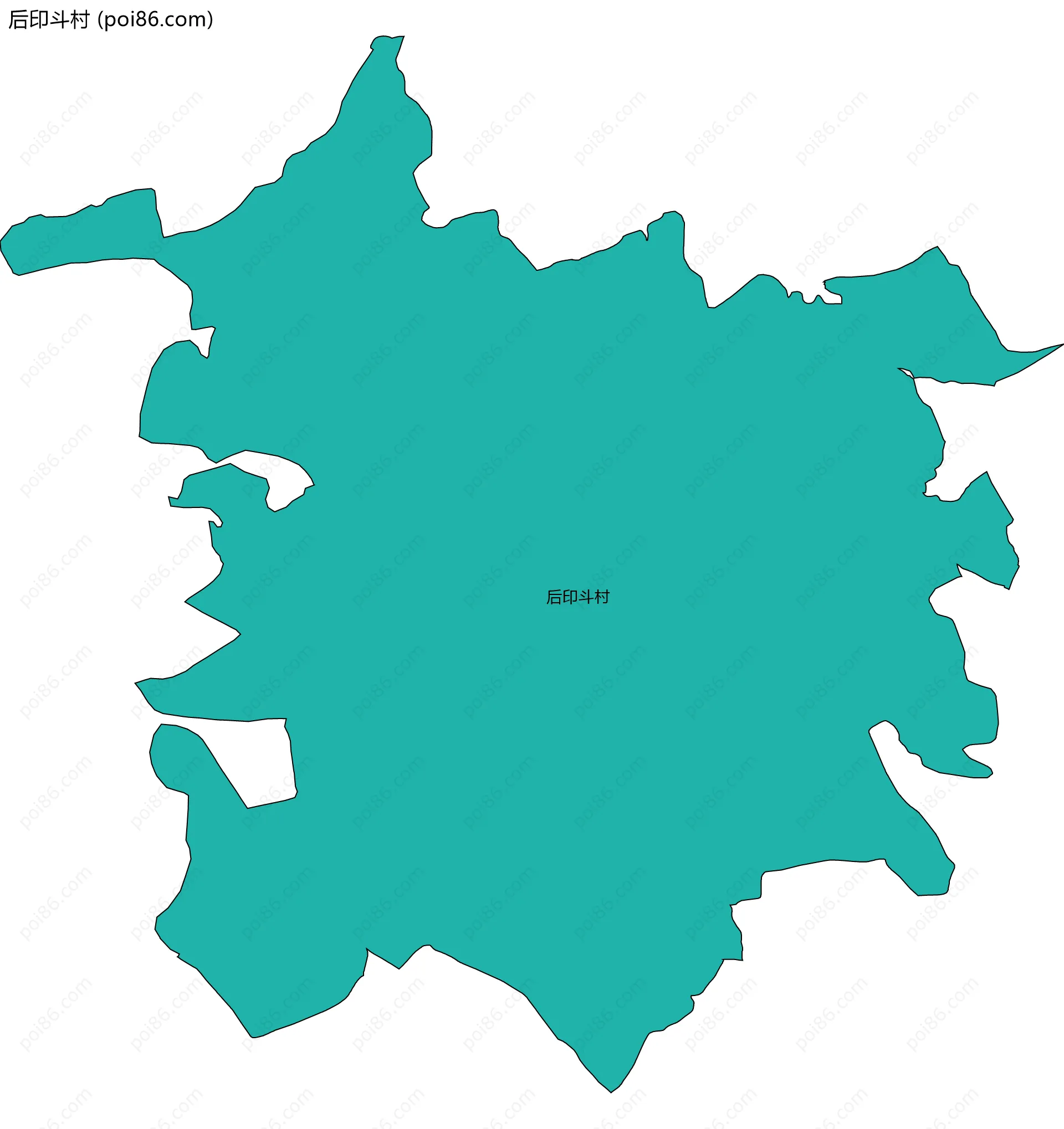 后印斗村边界地图