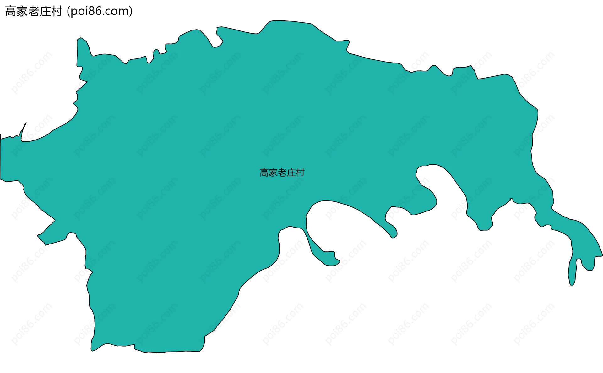 高家老庄村边界地图