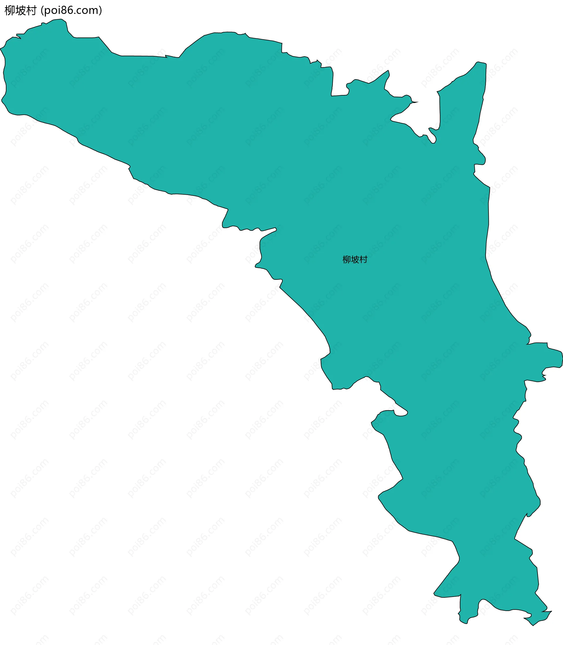 柳坡村边界地图