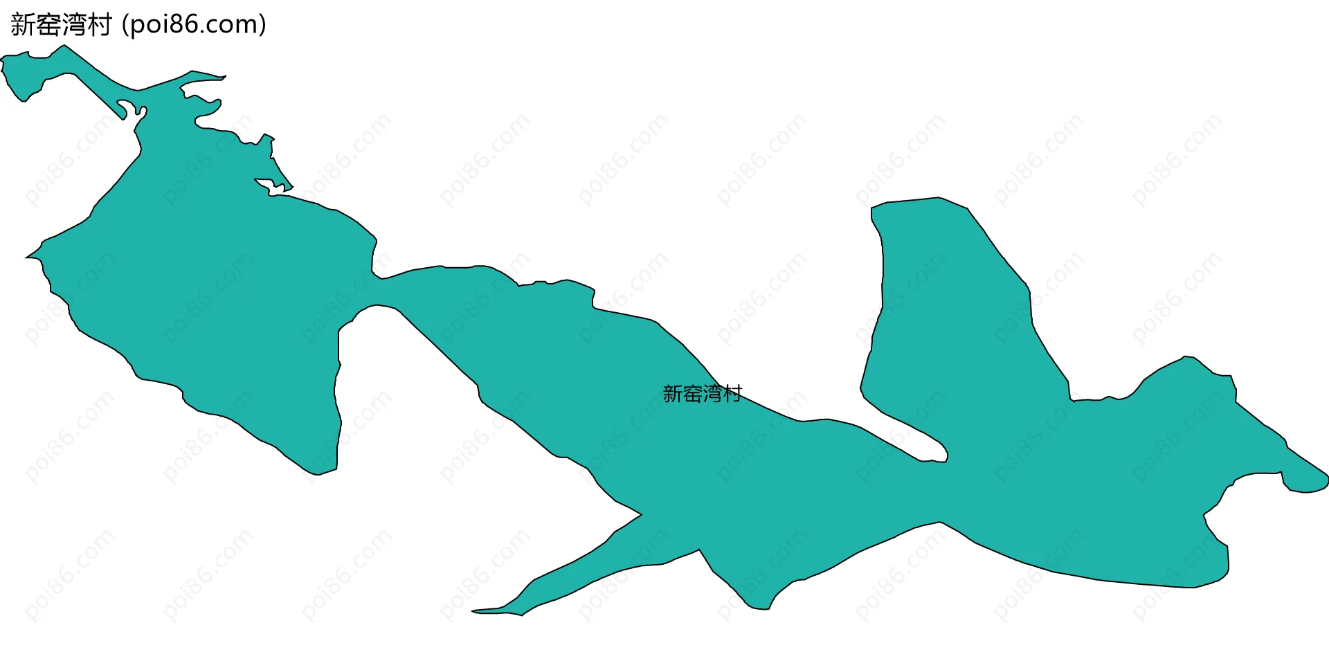新窑湾村边界地图