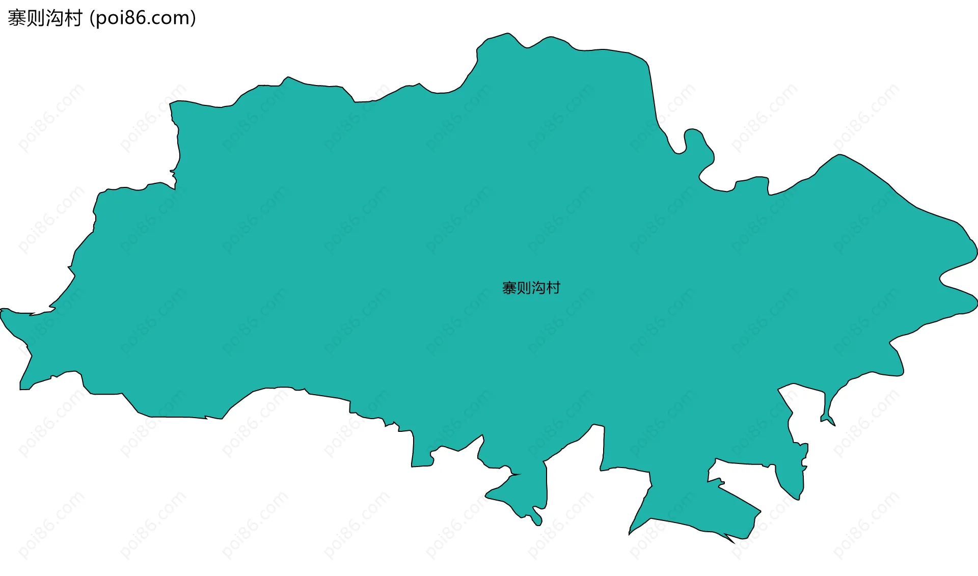 寨则沟村边界地图