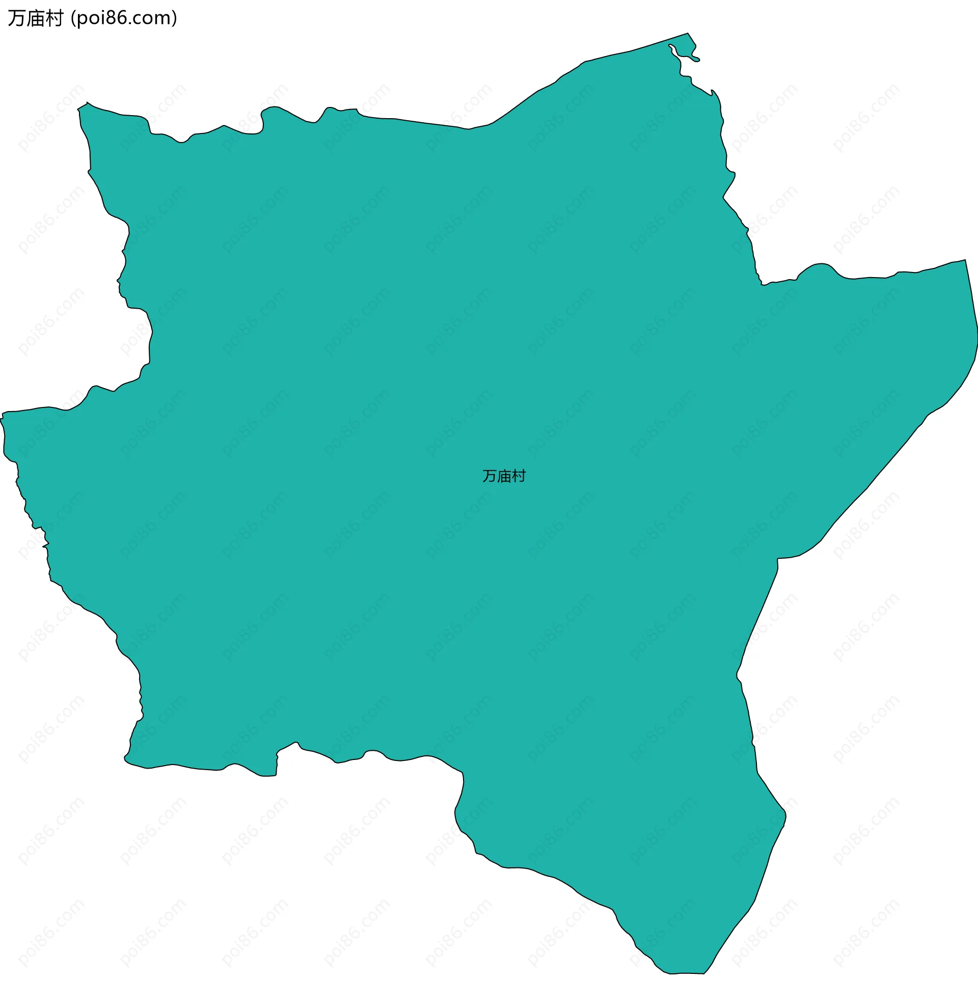 万庙村边界地图