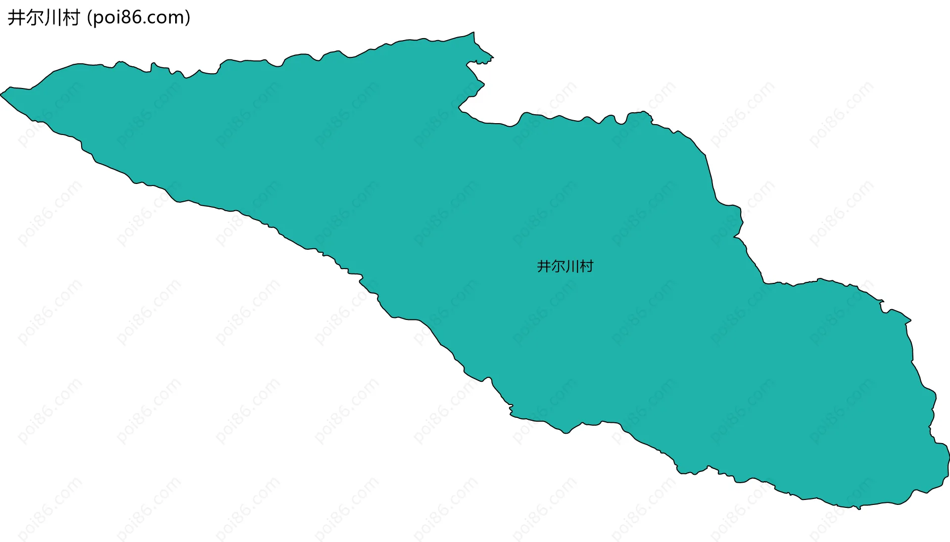 井尔川村边界地图