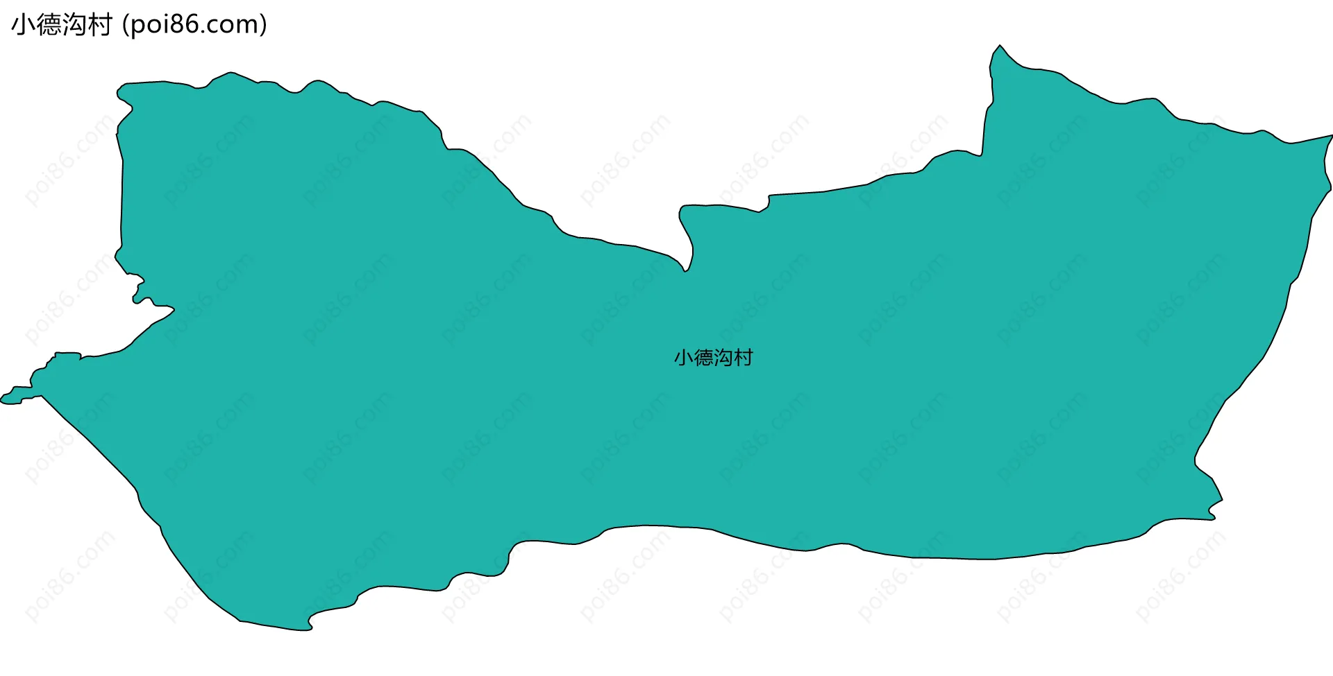 小德沟村边界地图