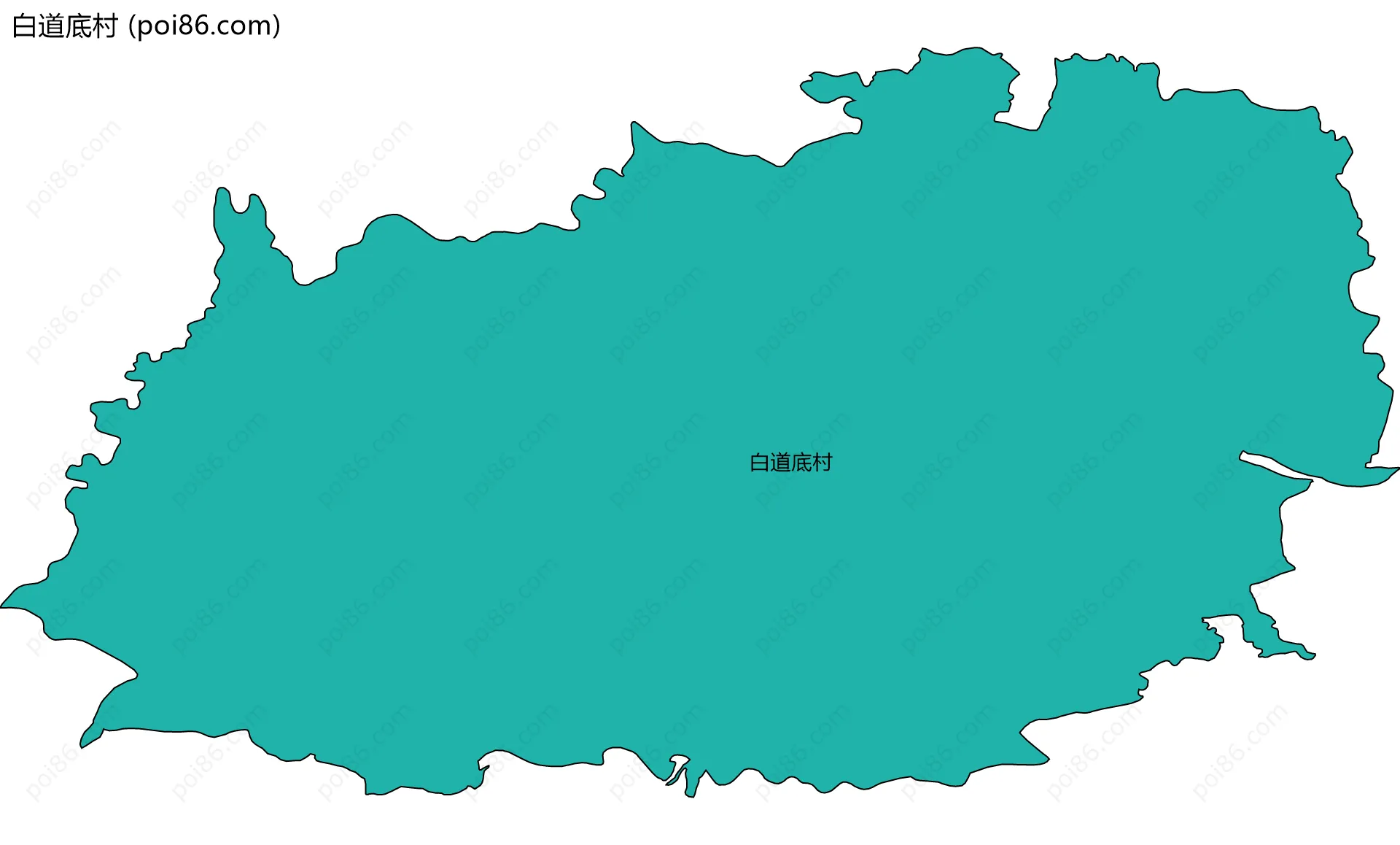 白道底村边界地图