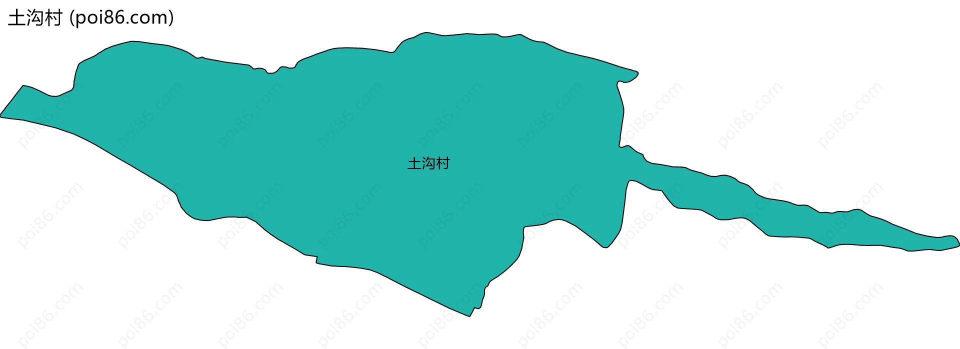 土沟村边界地图