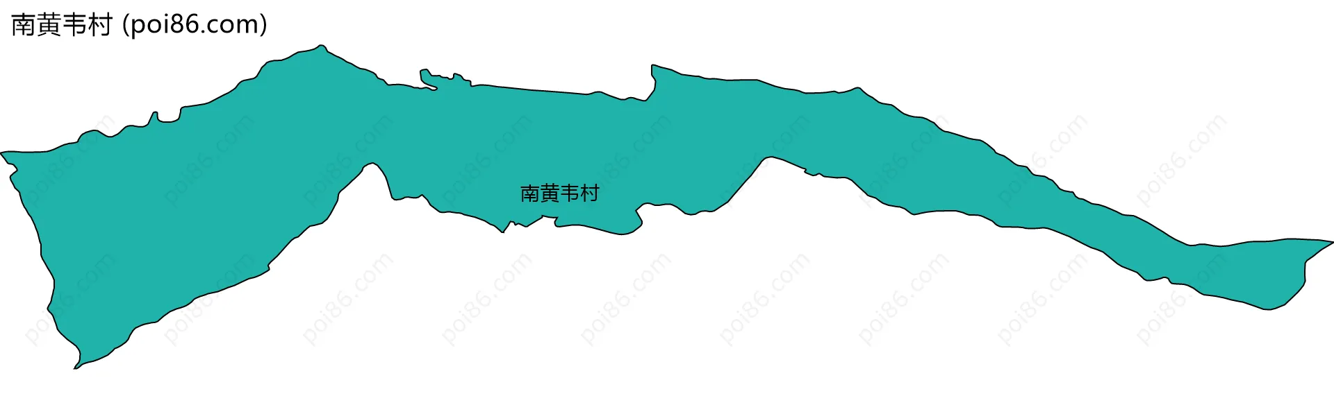 南黄韦村边界地图