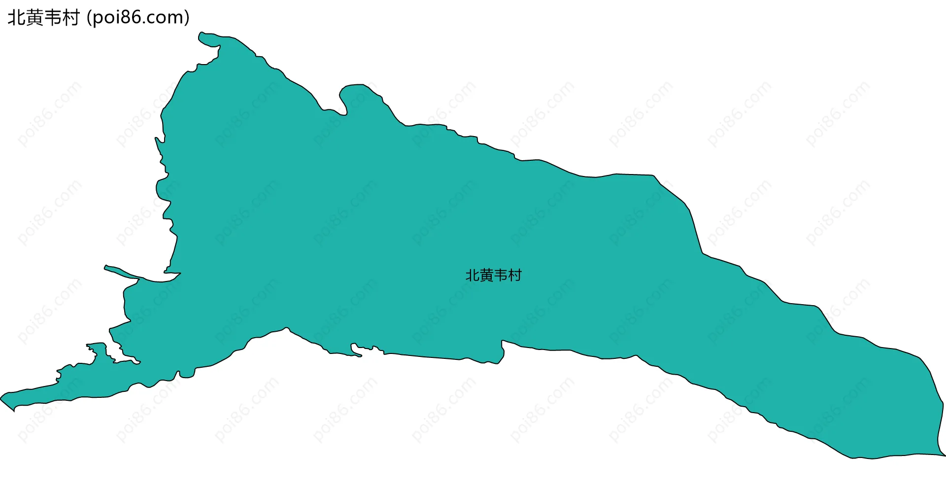 北黄韦村边界地图