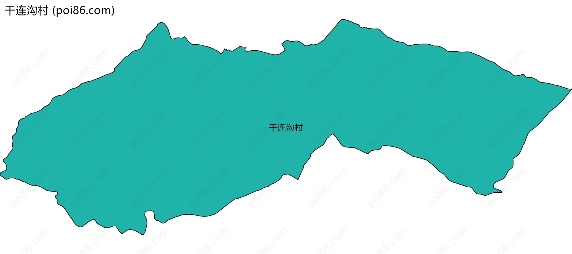 干连沟村边界地图