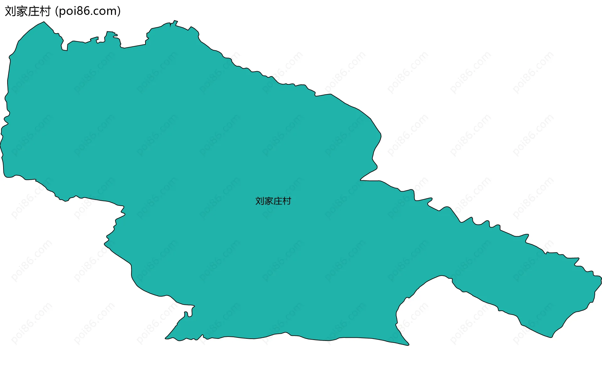 刘家庄村边界地图
