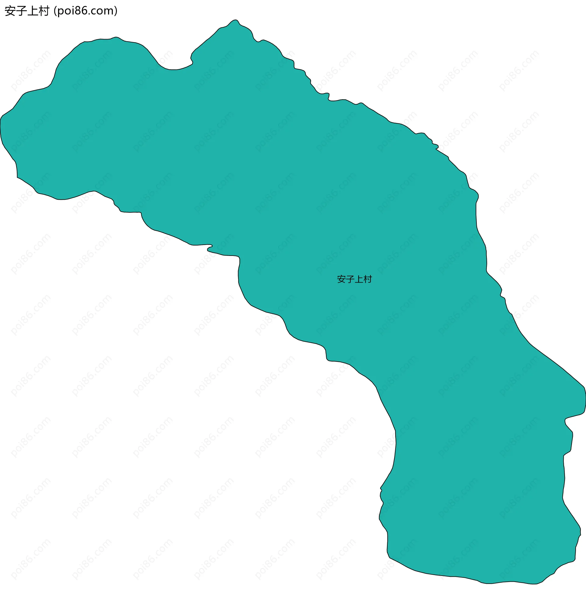 安子上村边界地图