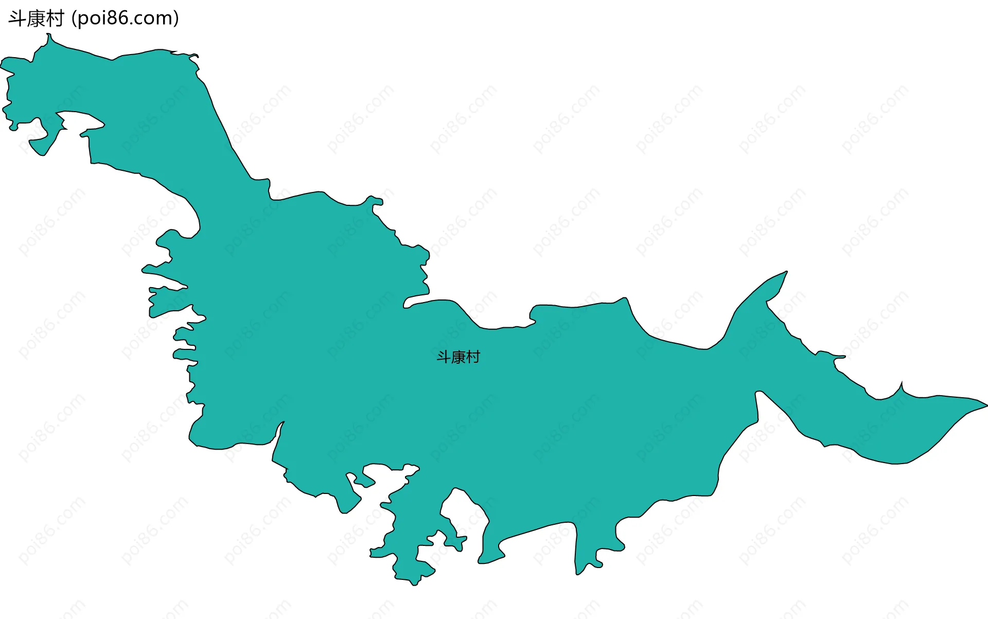 斗康村边界地图