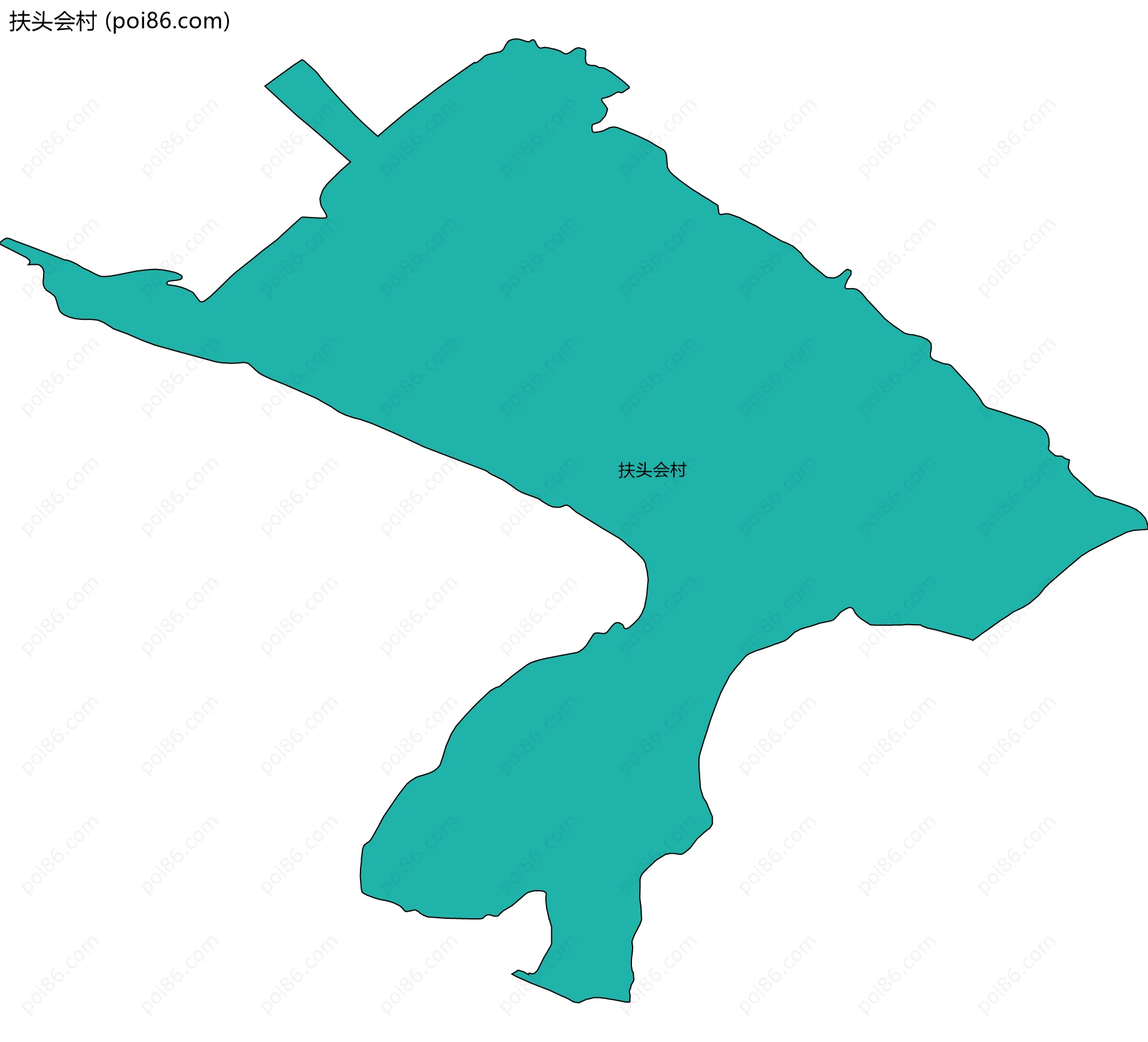 扶头会村边界地图
