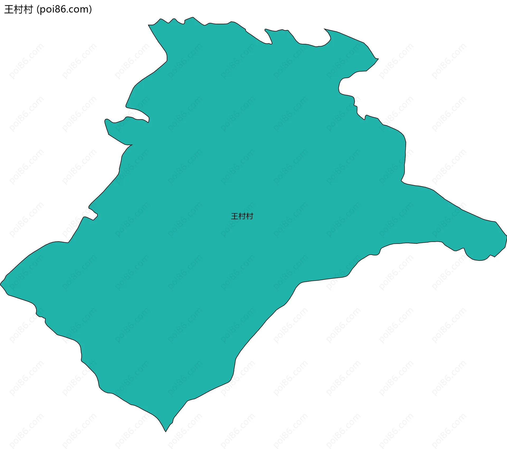 王村村边界地图