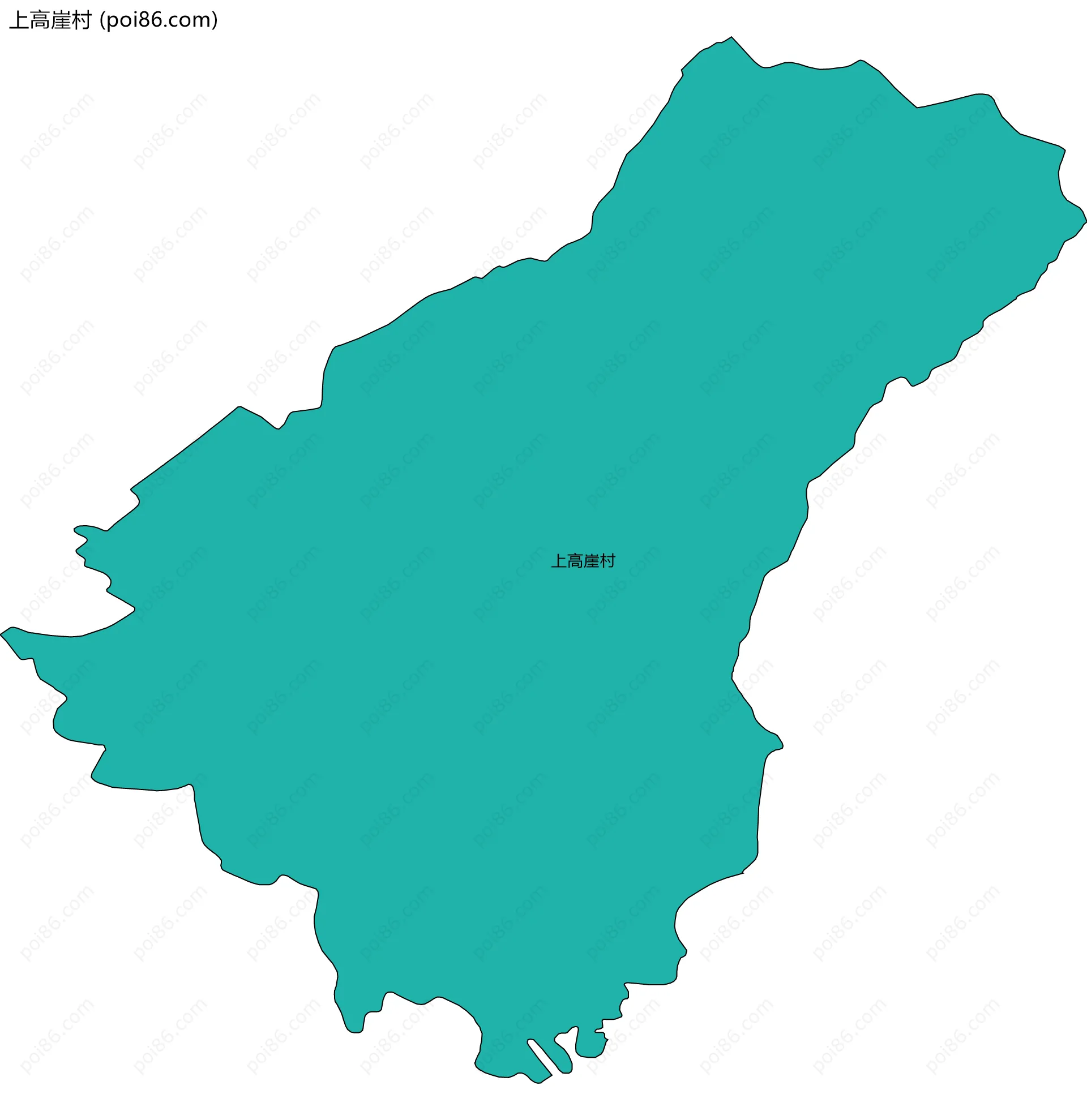 上高崖村边界地图