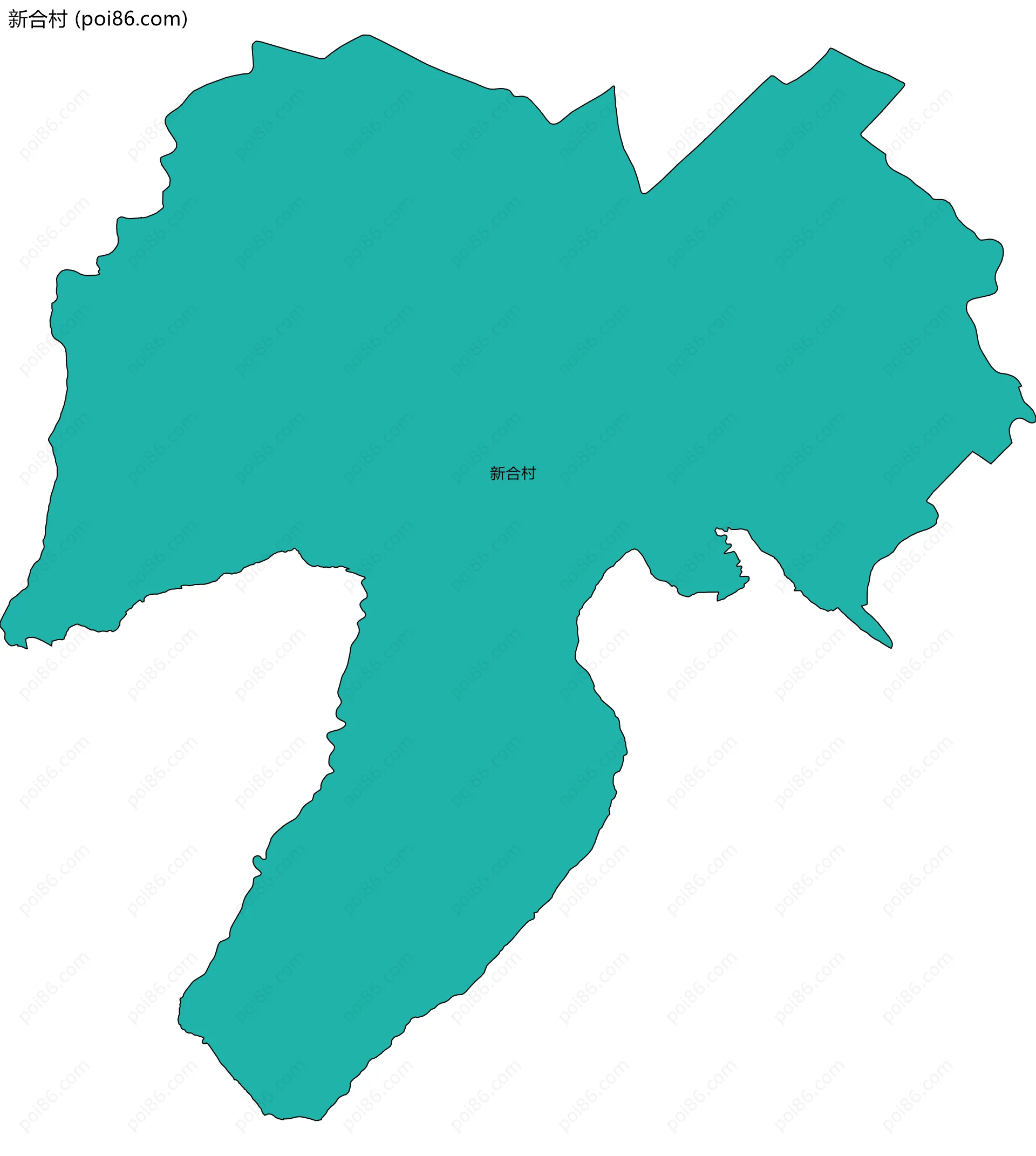新合村边界地图