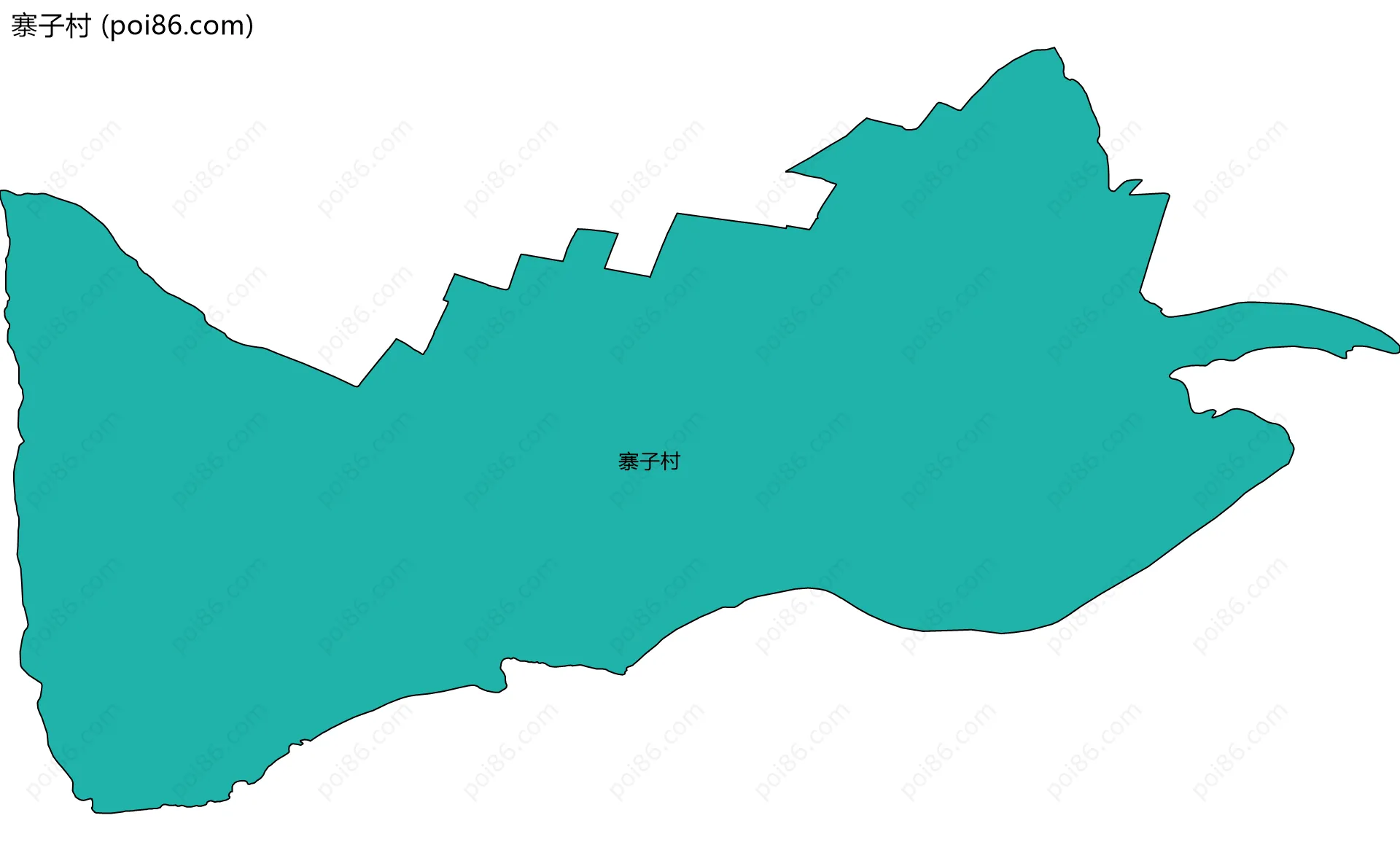 寨子村边界地图