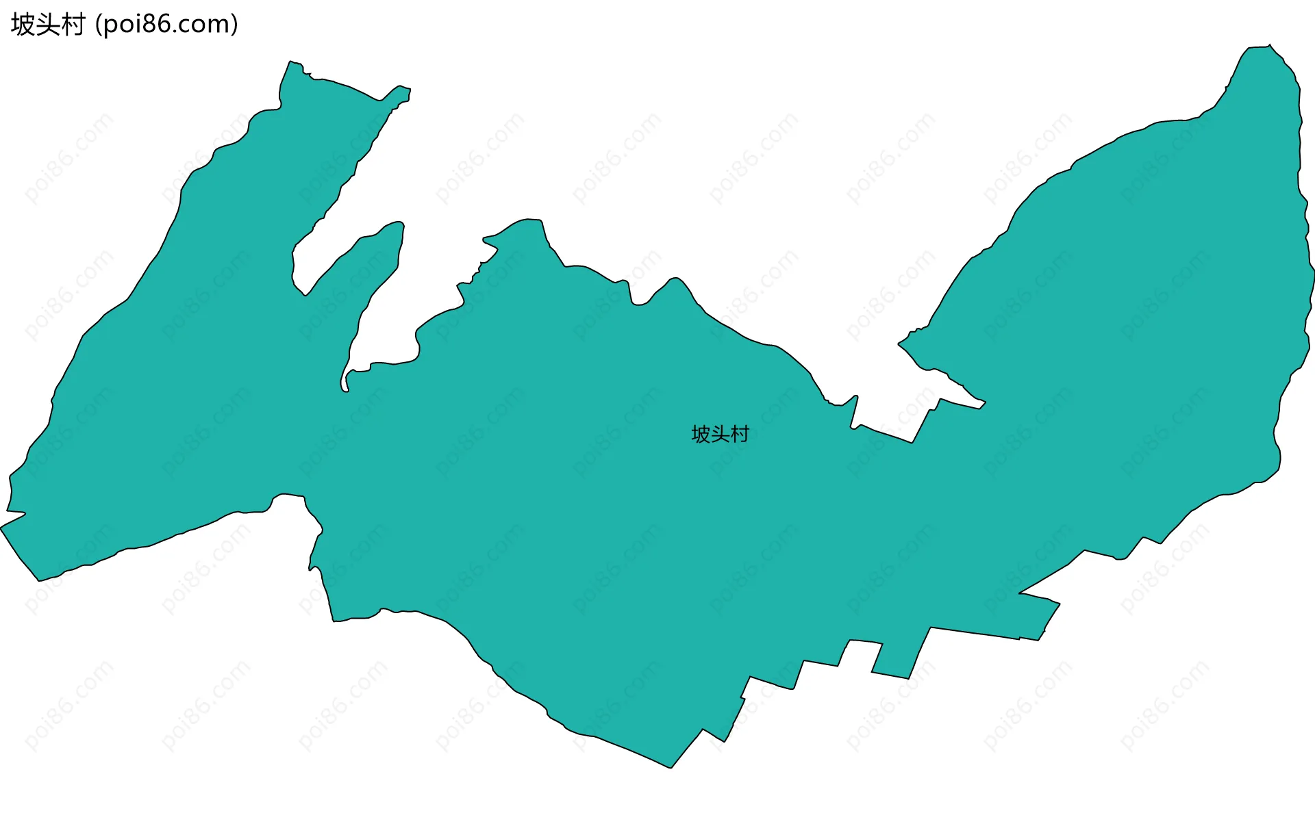 坡头村边界地图