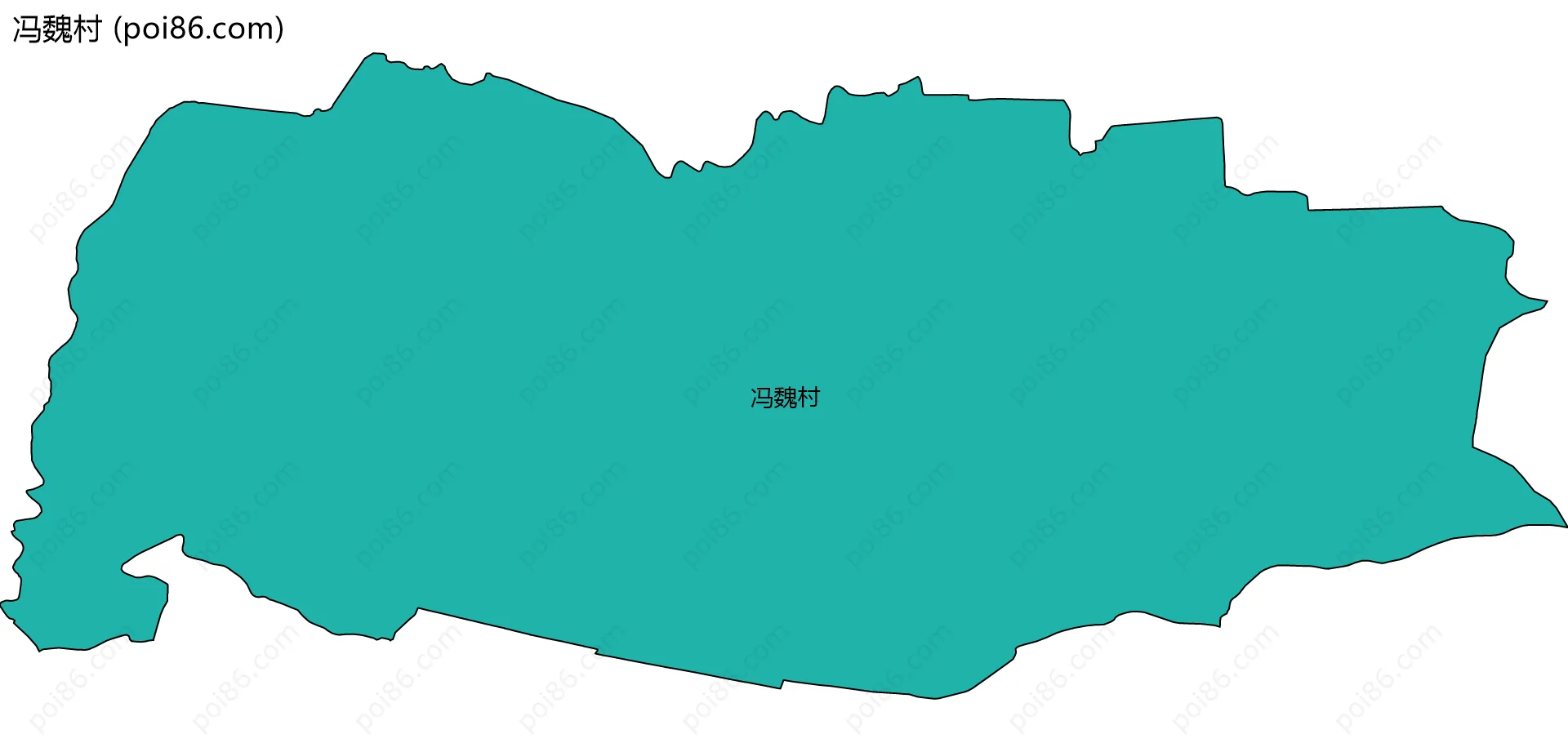 冯魏村边界地图