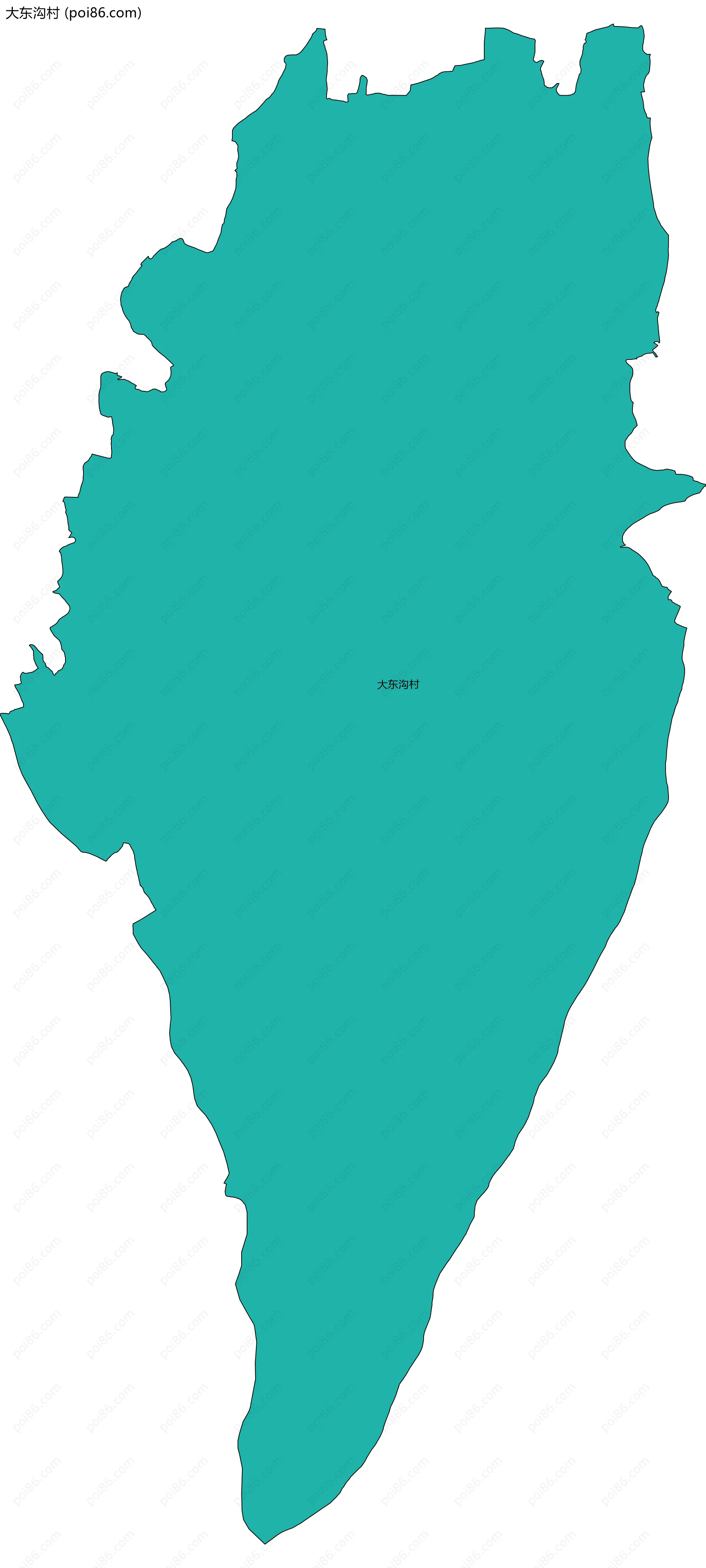 大东沟村边界地图