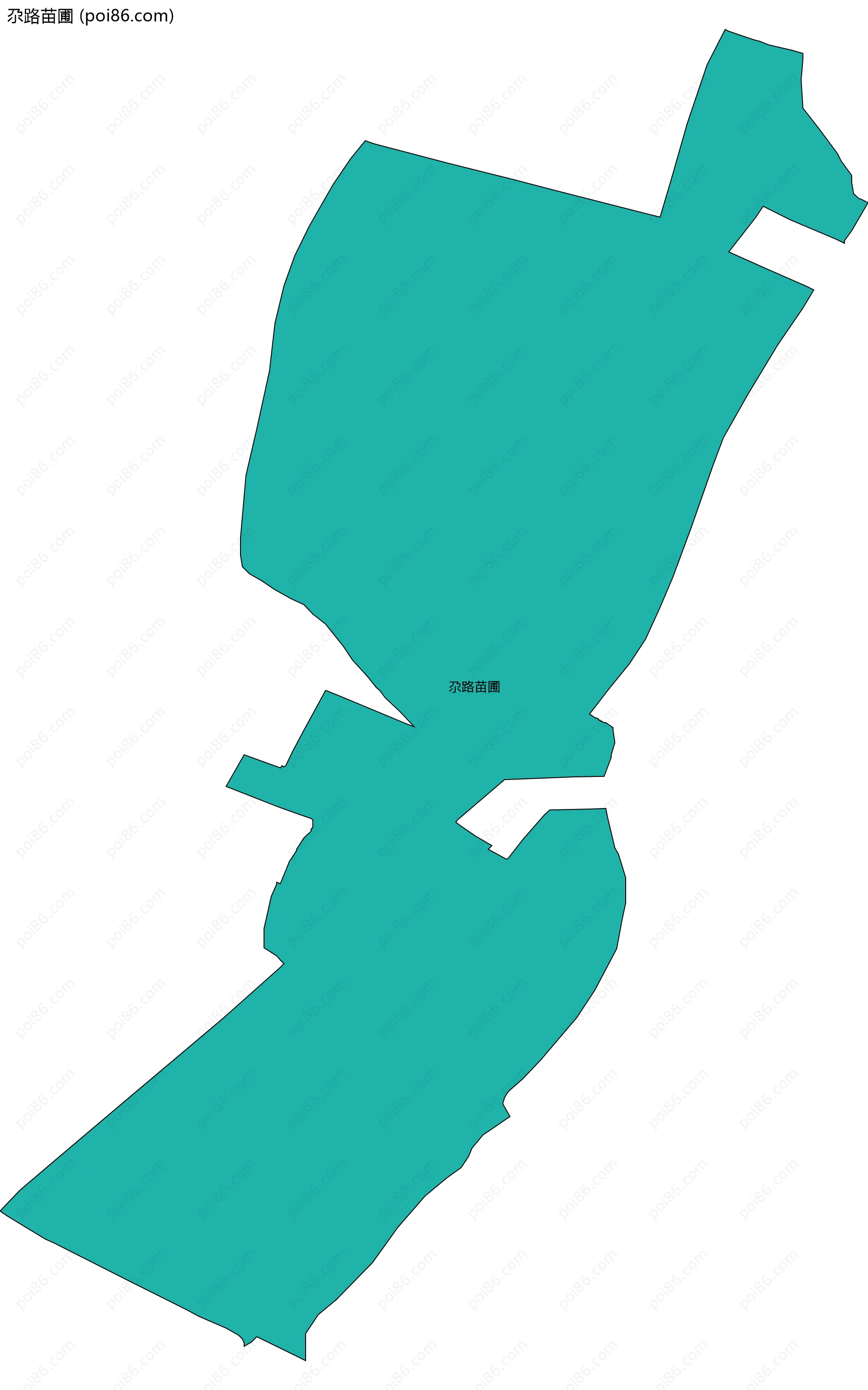尕路苗圃边界地图