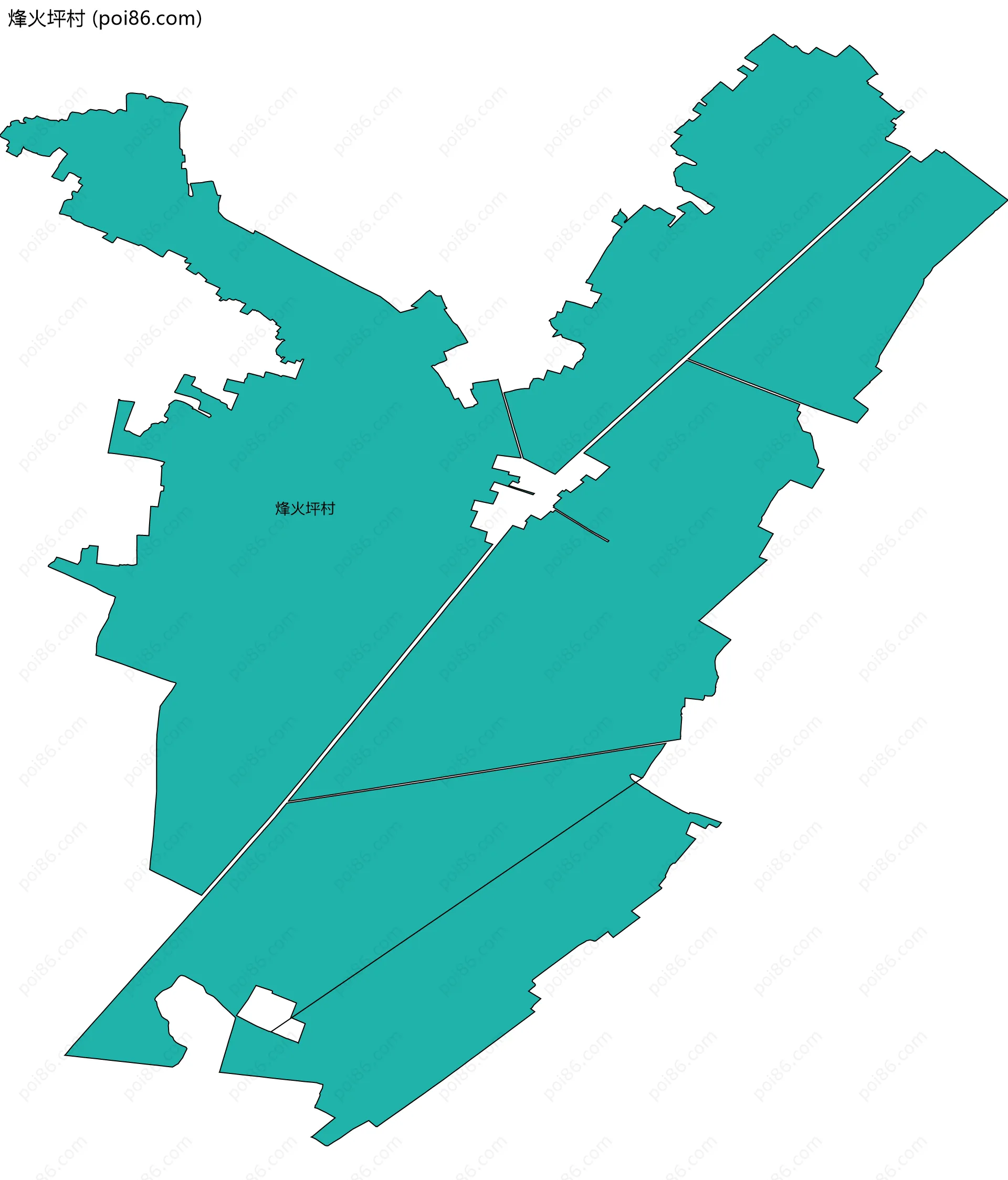 烽火坪村边界地图