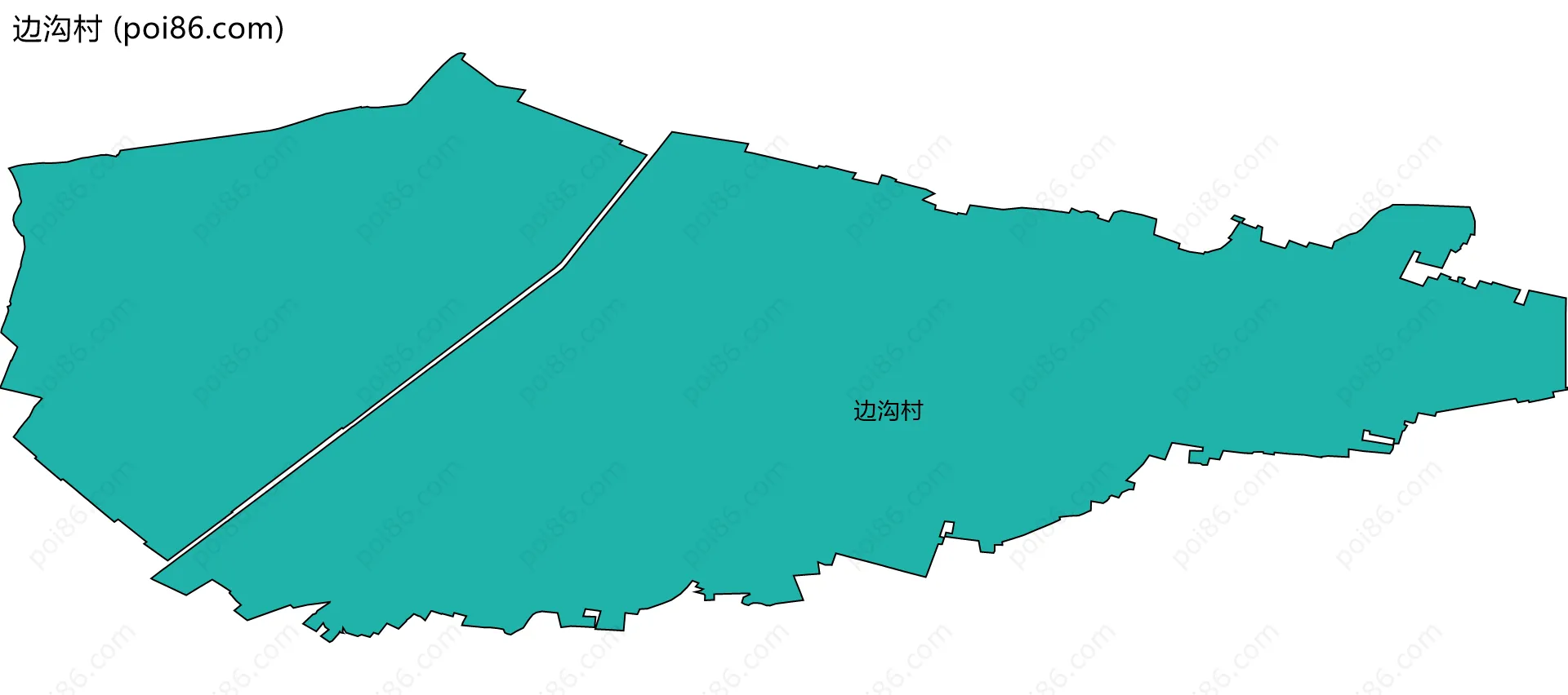 边沟村边界地图