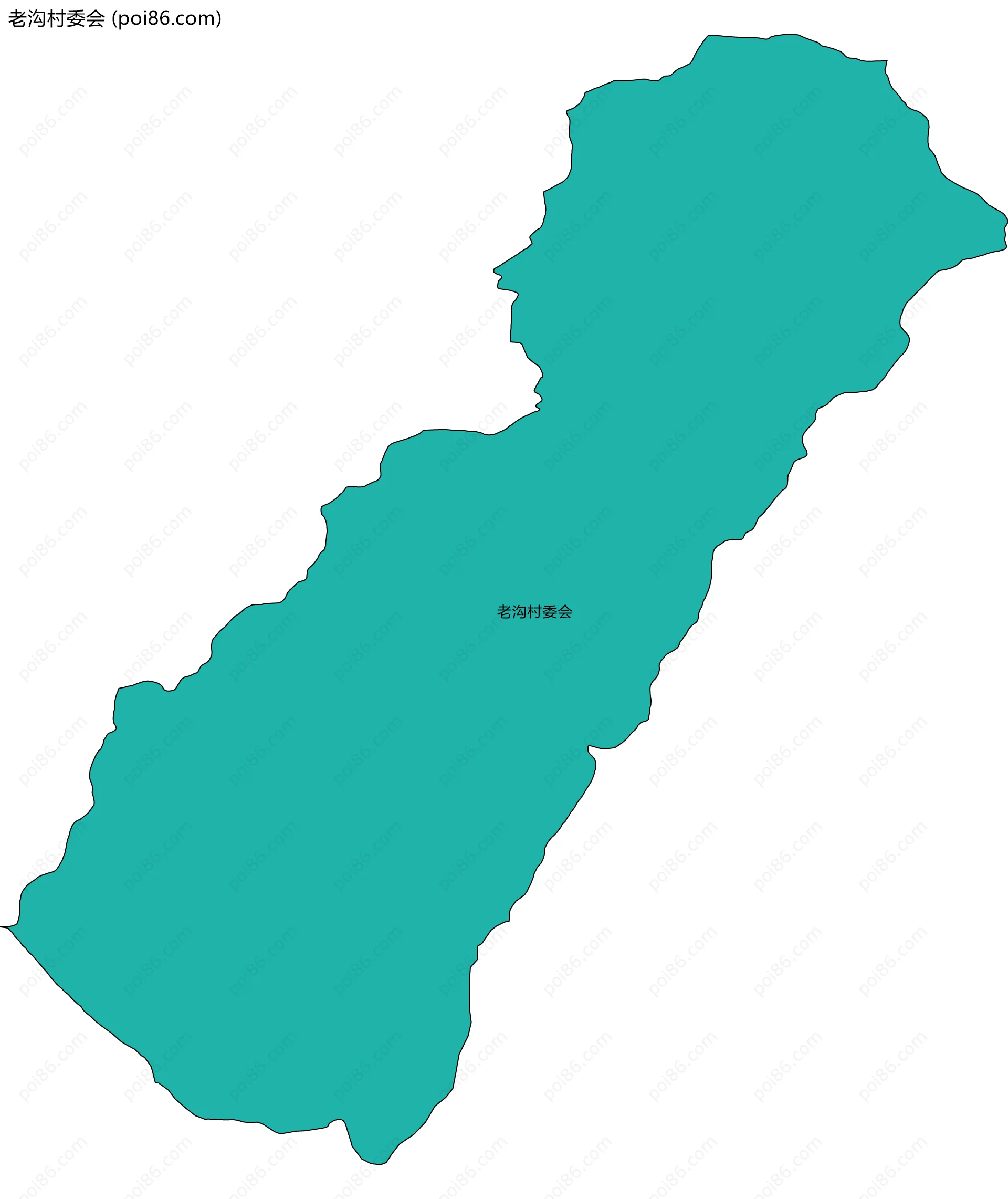 老沟村委会边界地图