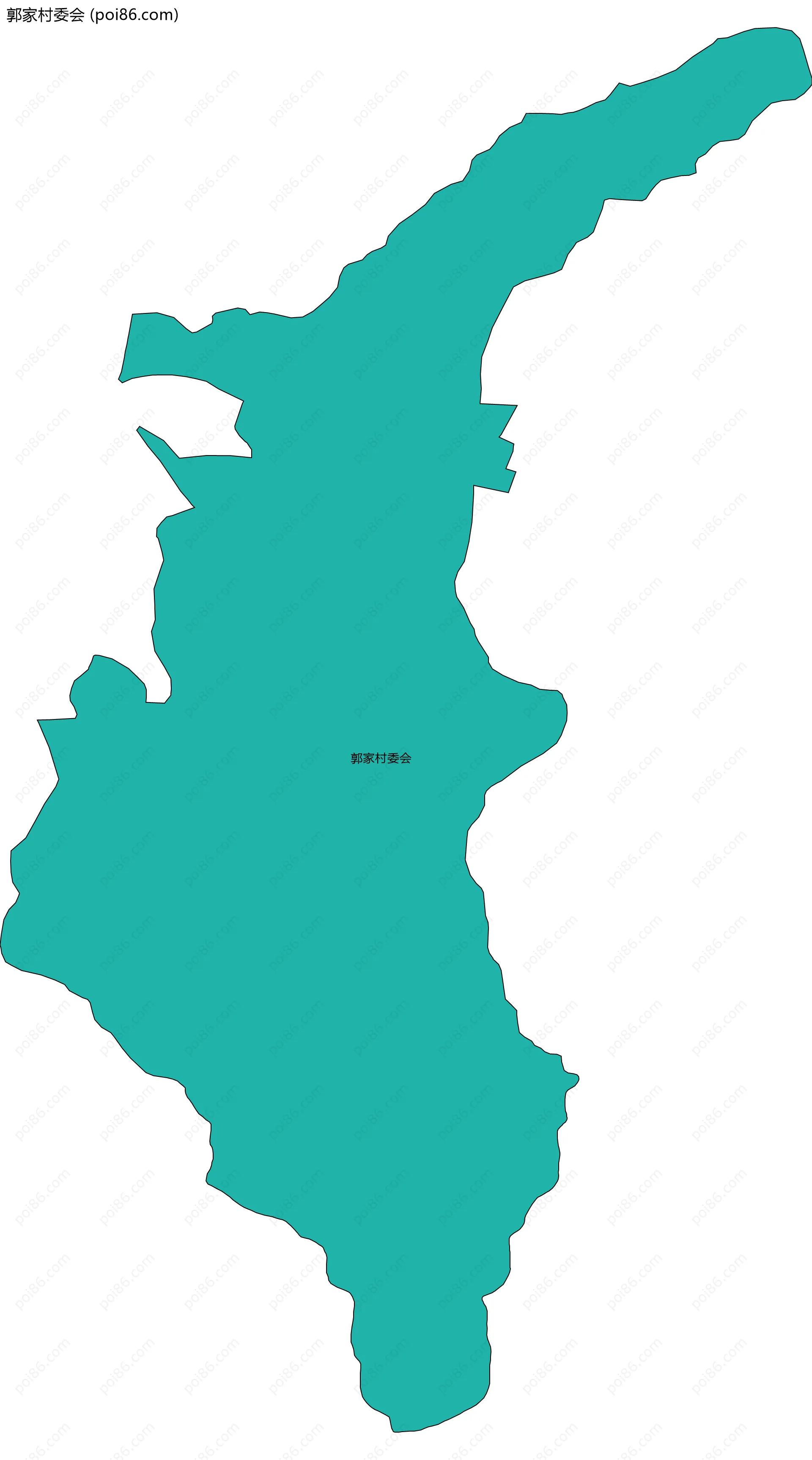 郭家村委会边界地图