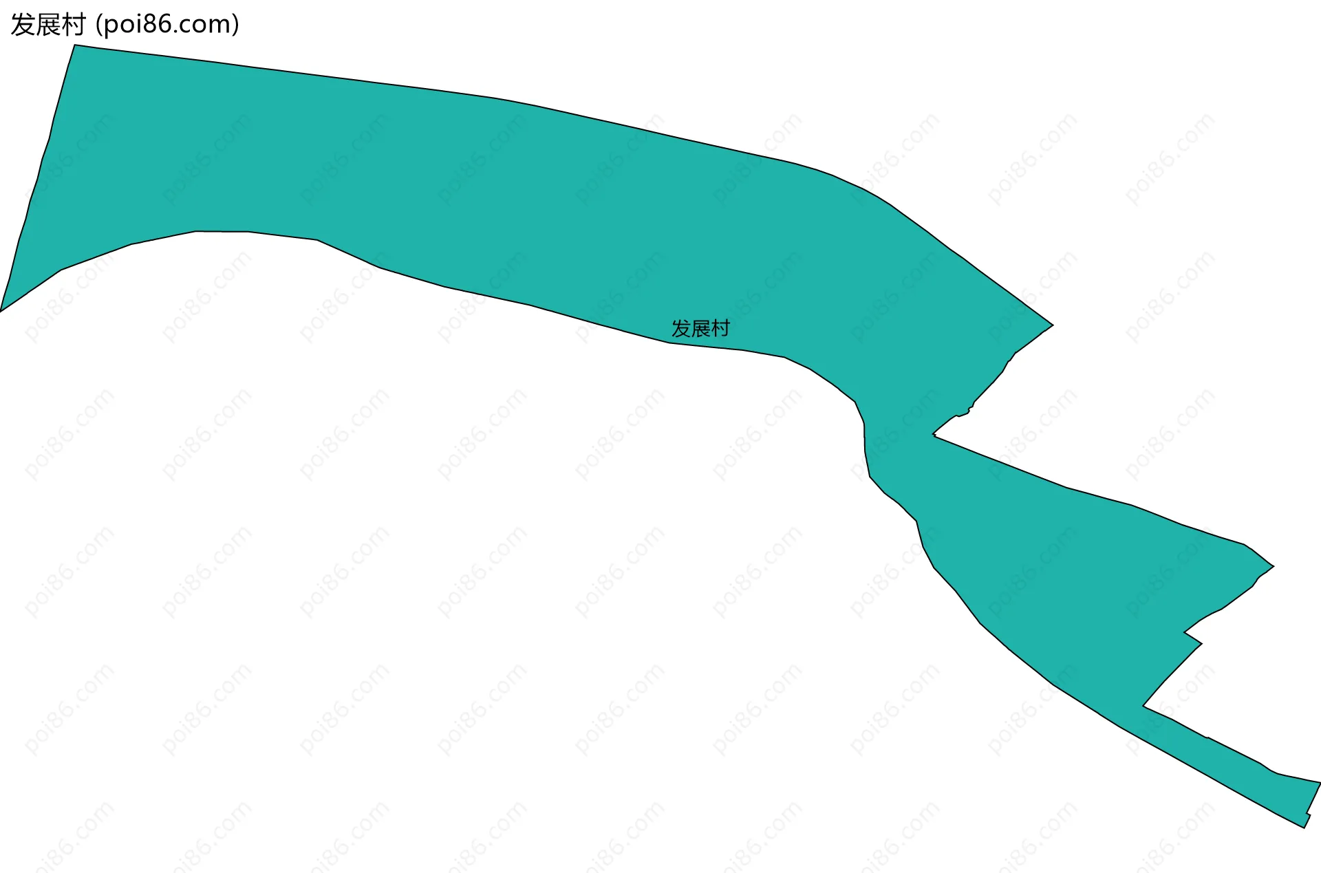 发展村边界地图