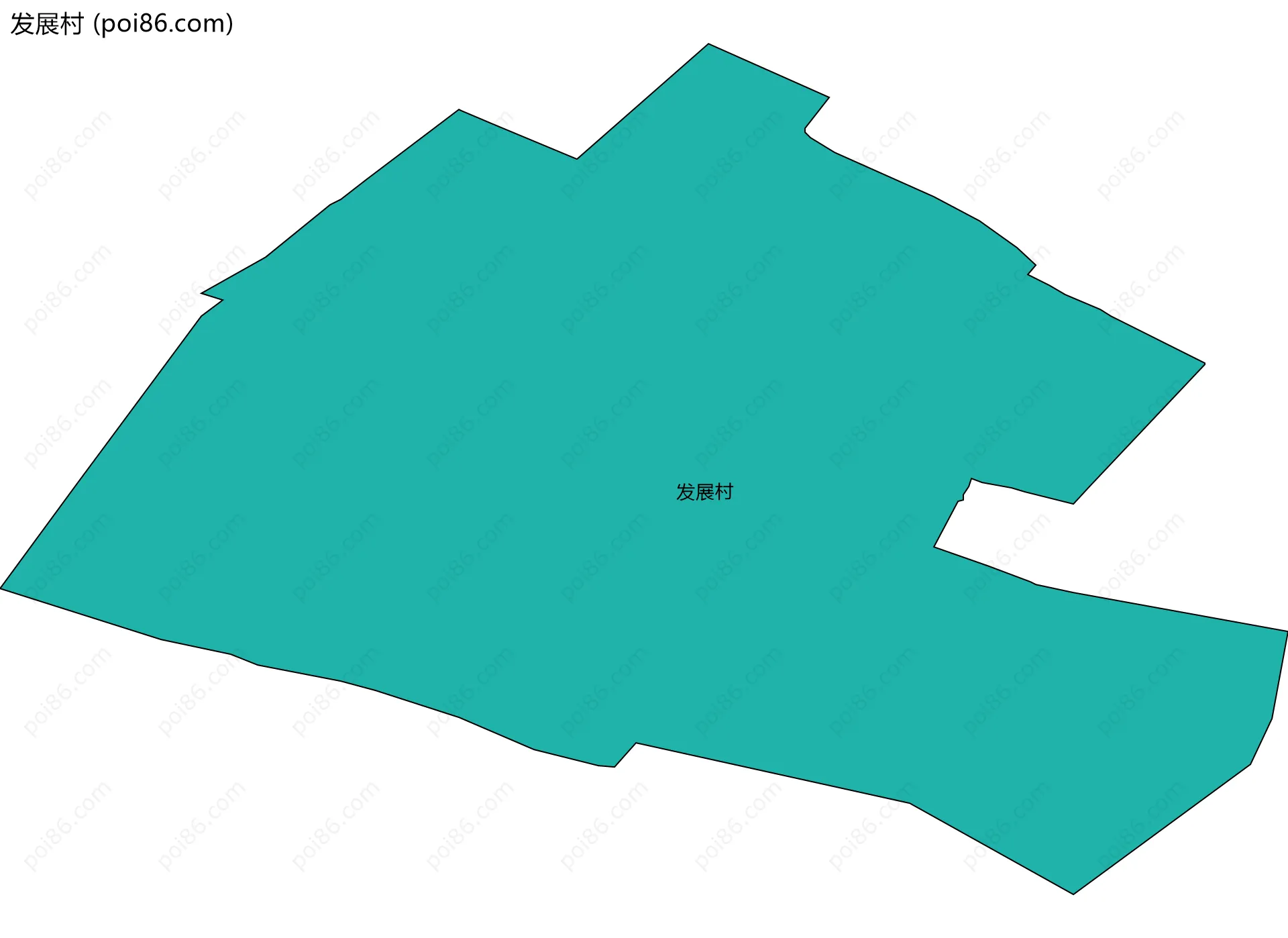 发展村边界地图