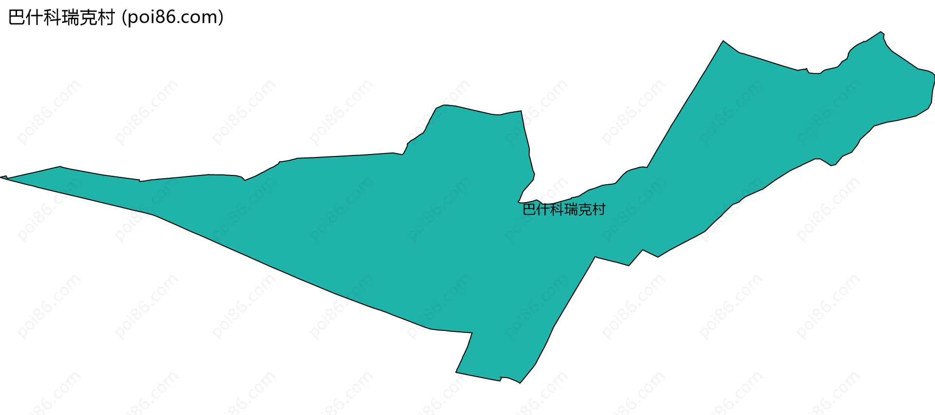 巴什科瑞克村边界地图