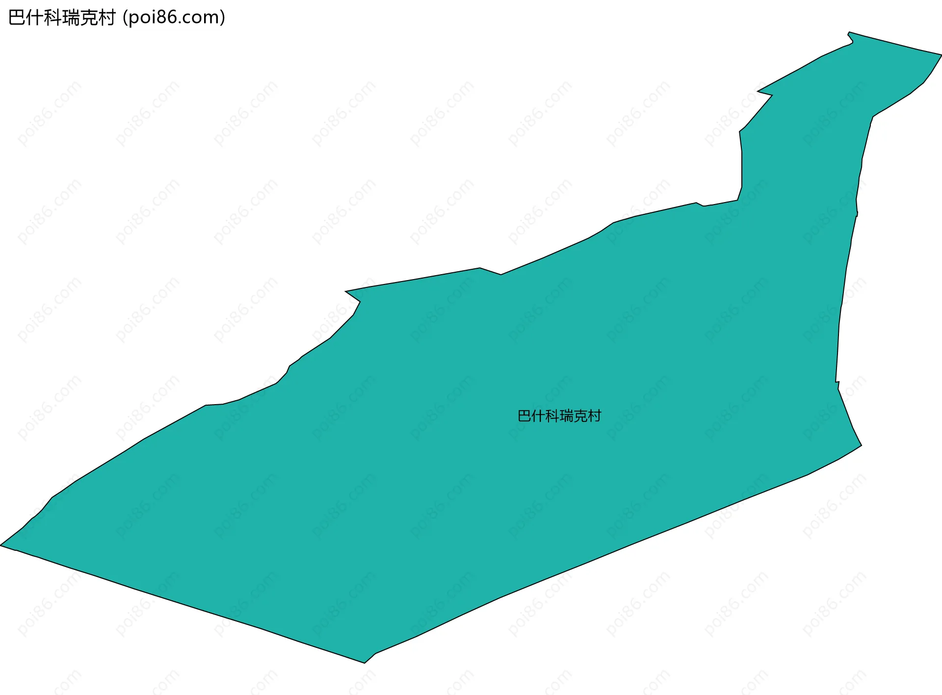 巴什科瑞克村边界地图