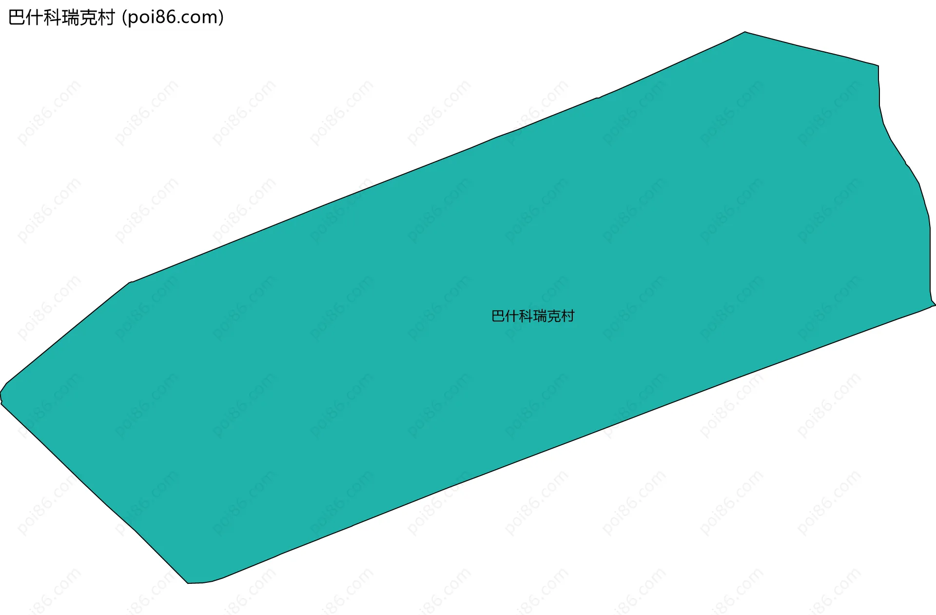巴什科瑞克村边界地图