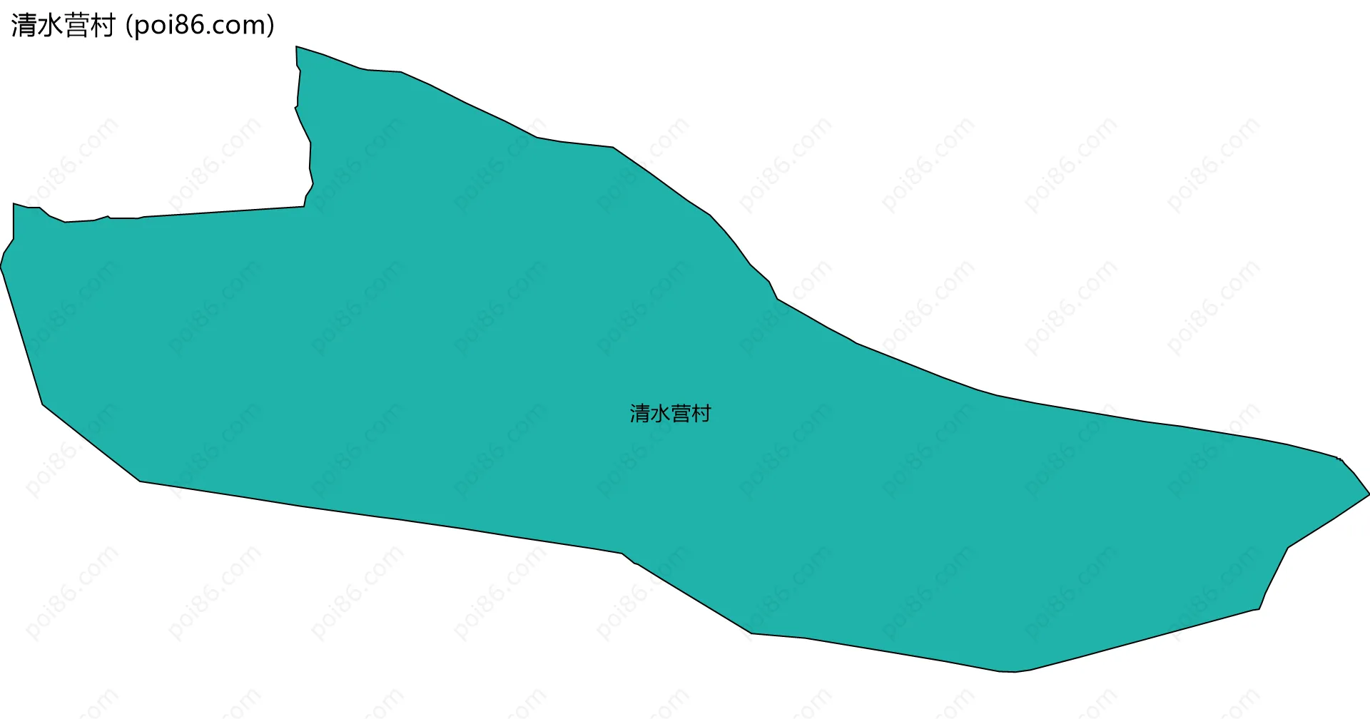 清水营村边界地图