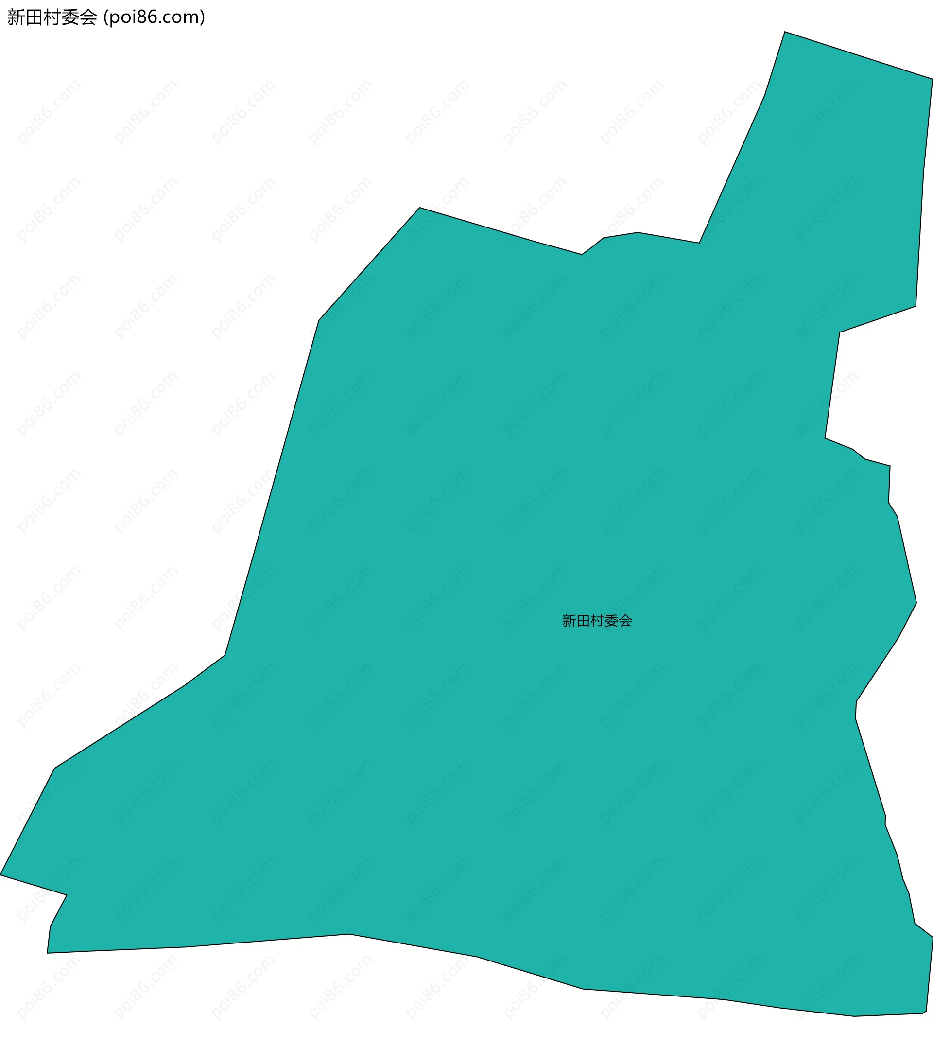 新田村委会边界地图