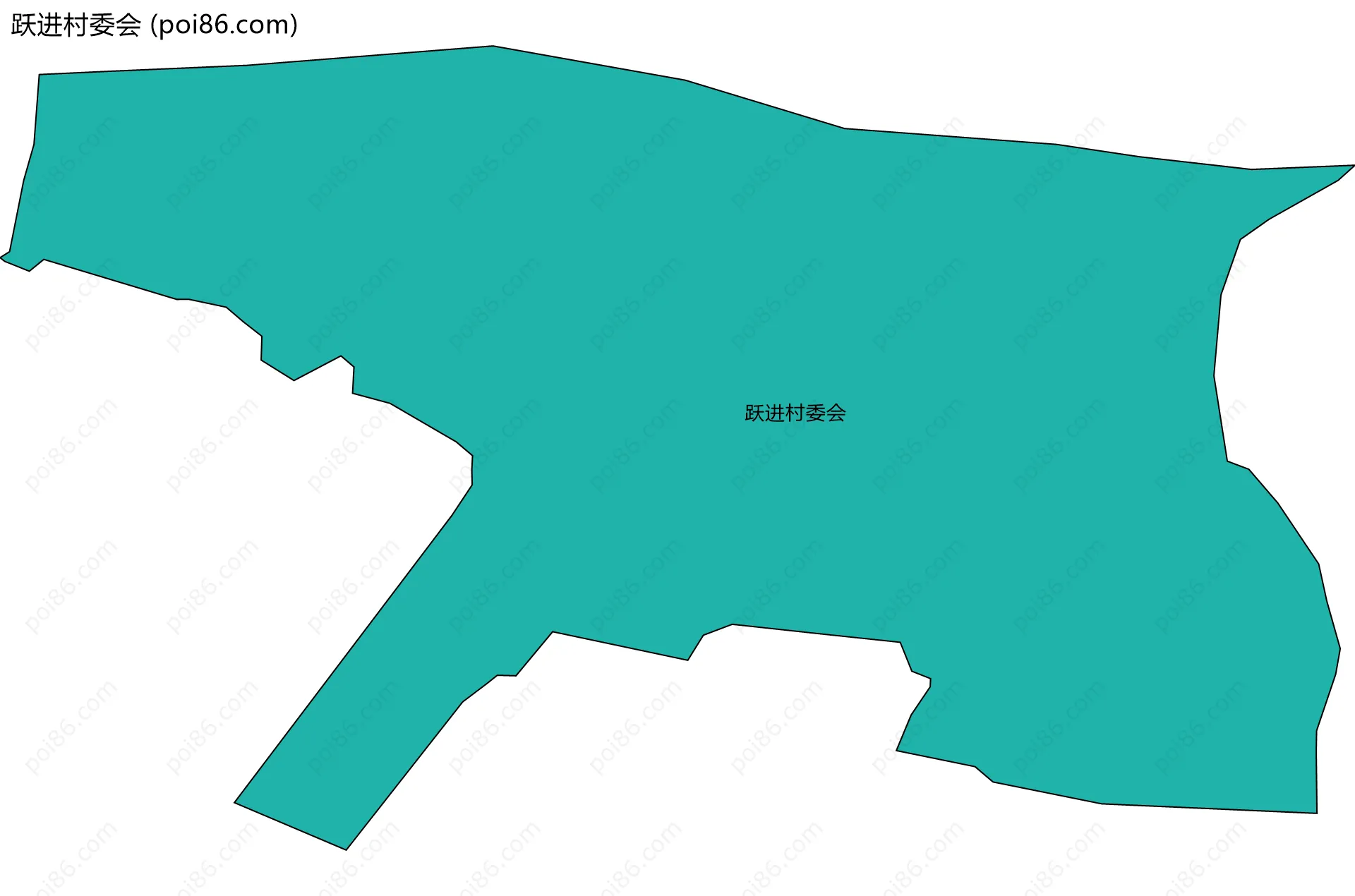 跃进村委会边界地图