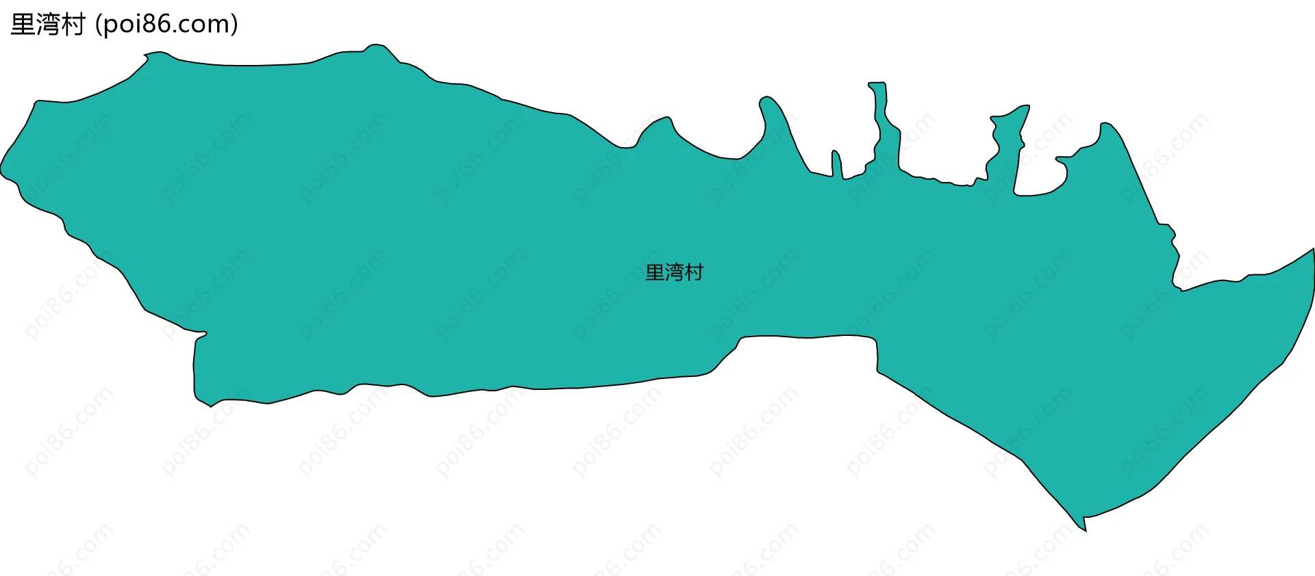 里湾村边界地图