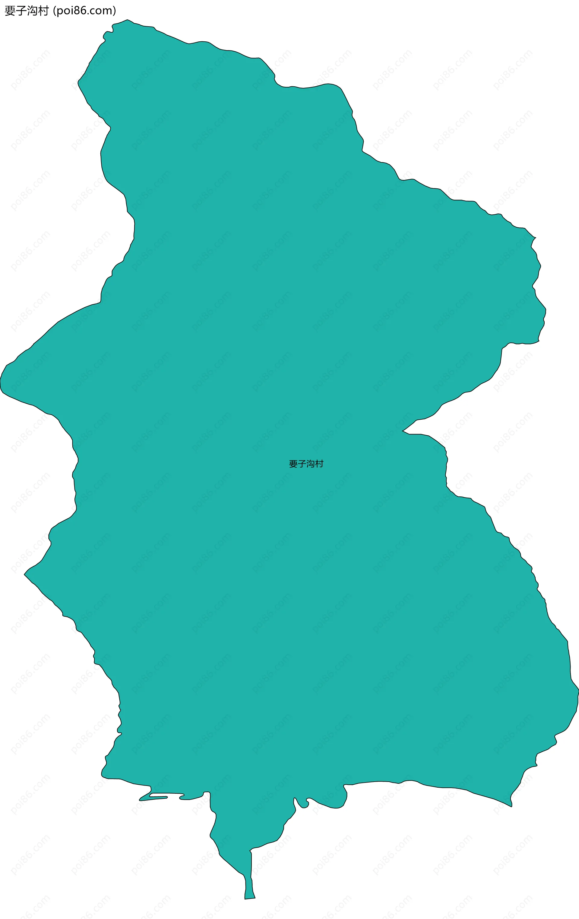 要子沟村边界地图