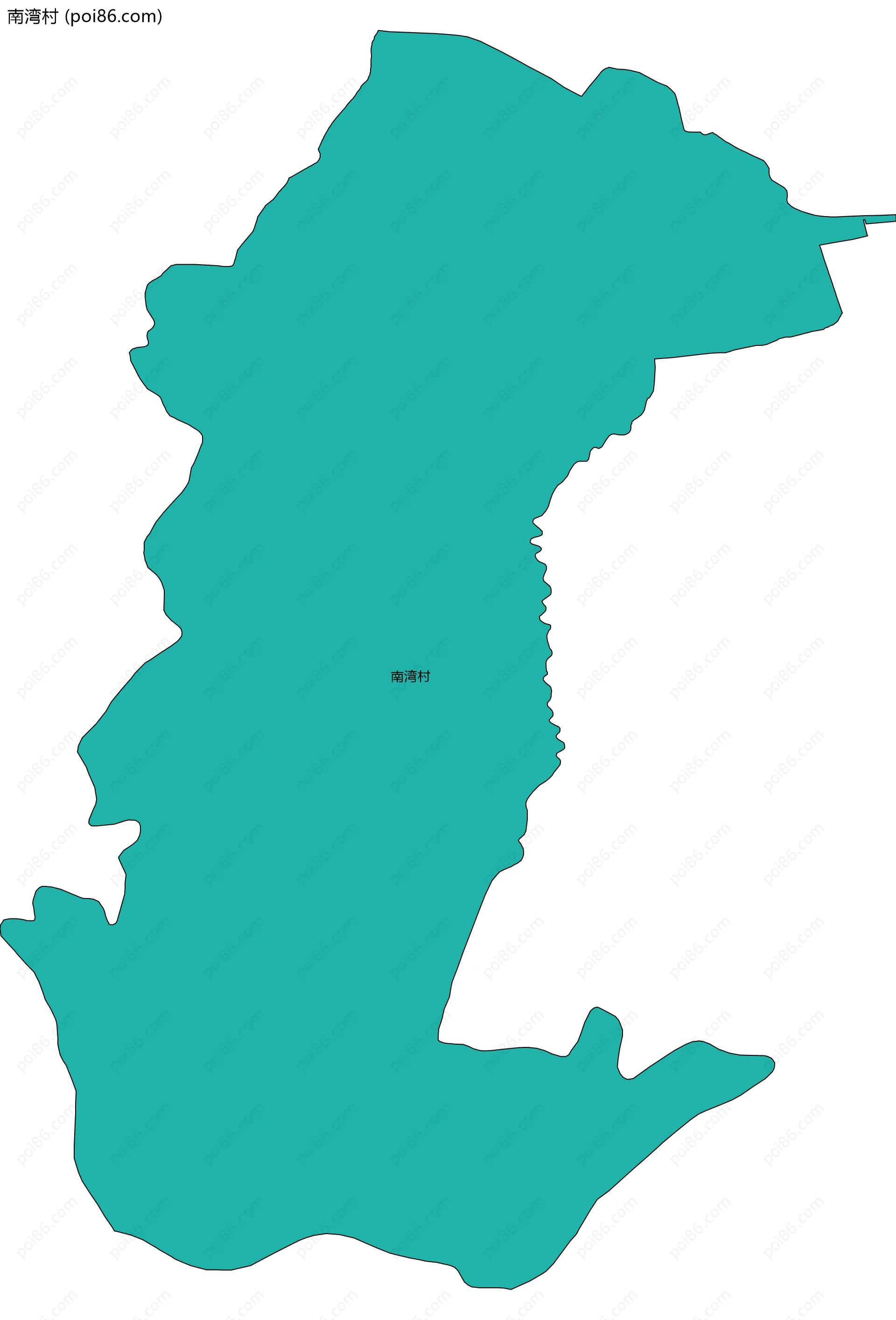 南湾村边界地图
